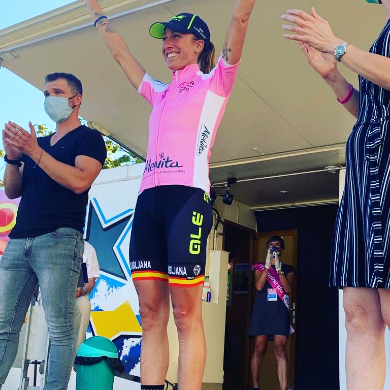 Mavi Garcia primeira líder no Tour l’Ardeche!