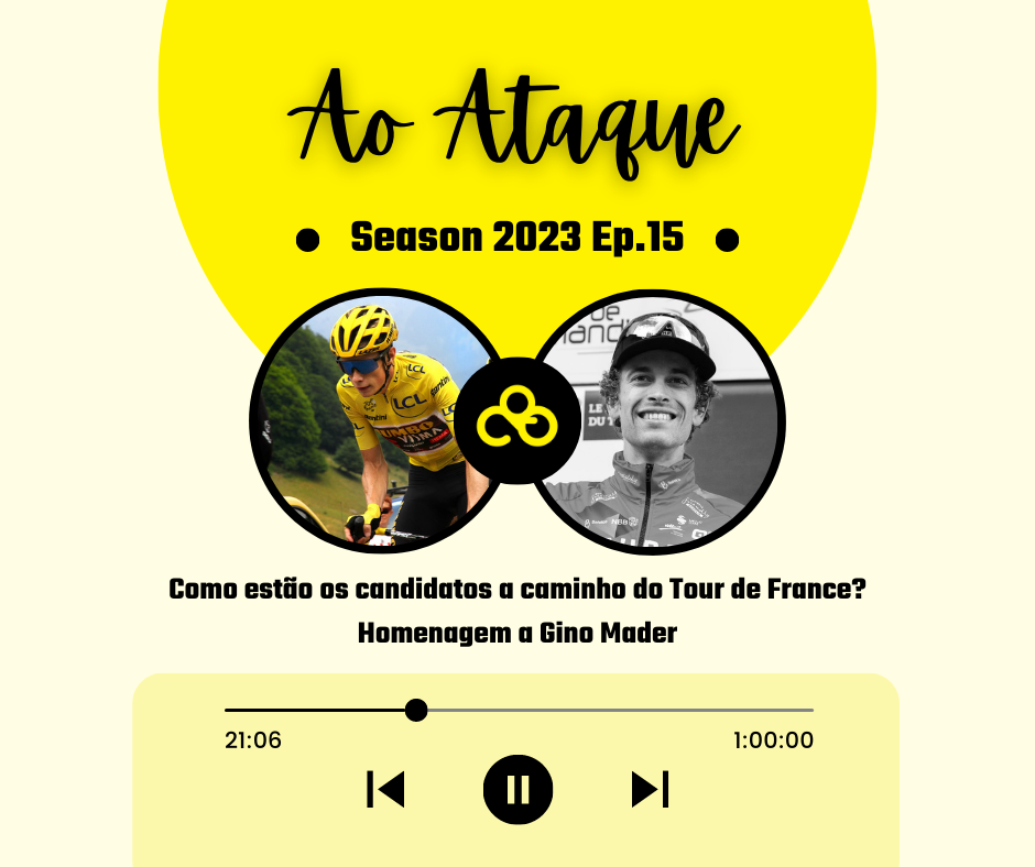 “Ao Ataque” S2023 E15: Como estão os candidatos a caminho do Tour de France & Homenagem a Gino Mader