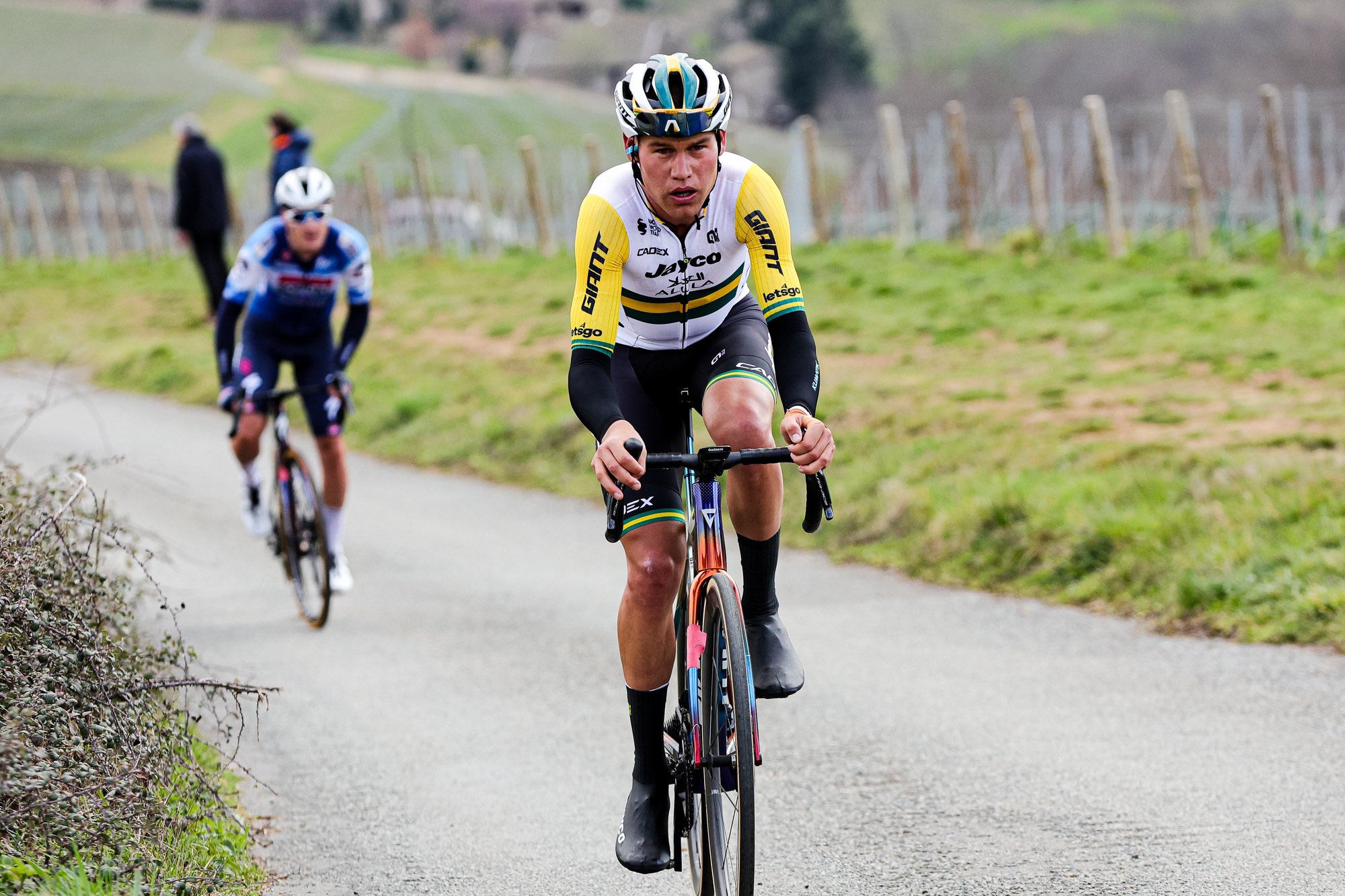 Ataque de Luke Plapp na etapa 4 do Paris-Nice (Foto: Sprint Cycling Agency)
