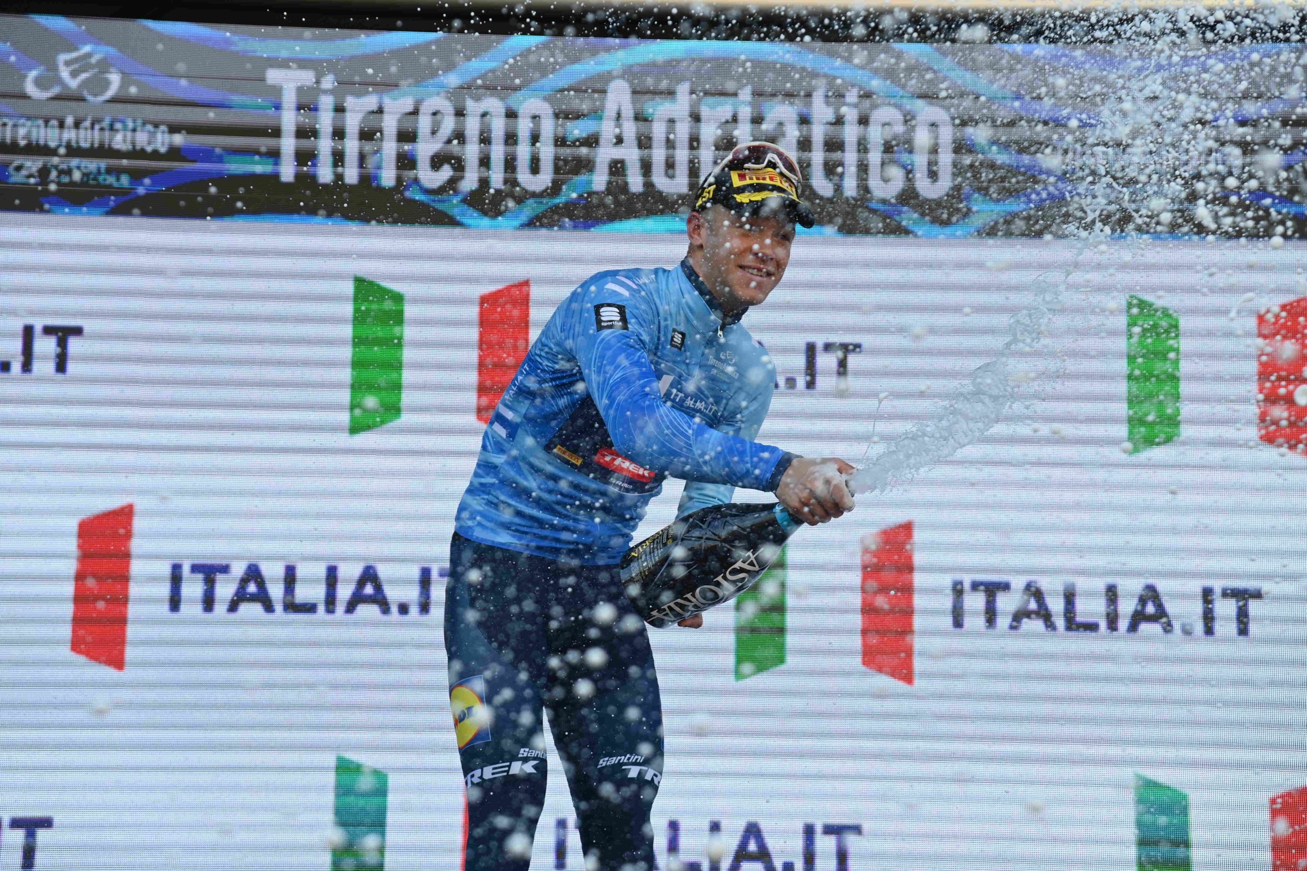 Jonathan Milan é o novo camisola azul do Tirreno-Adriatico (Foto: Tirreno-Adriatico)