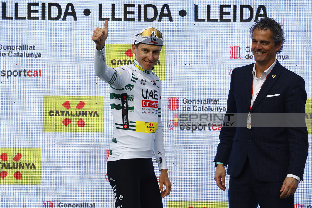 Tadej Pogacar manteve a liderança da Volta Catalunya (Foto: Luis Angel Gomez/SprintCyclingAgency©2024)
