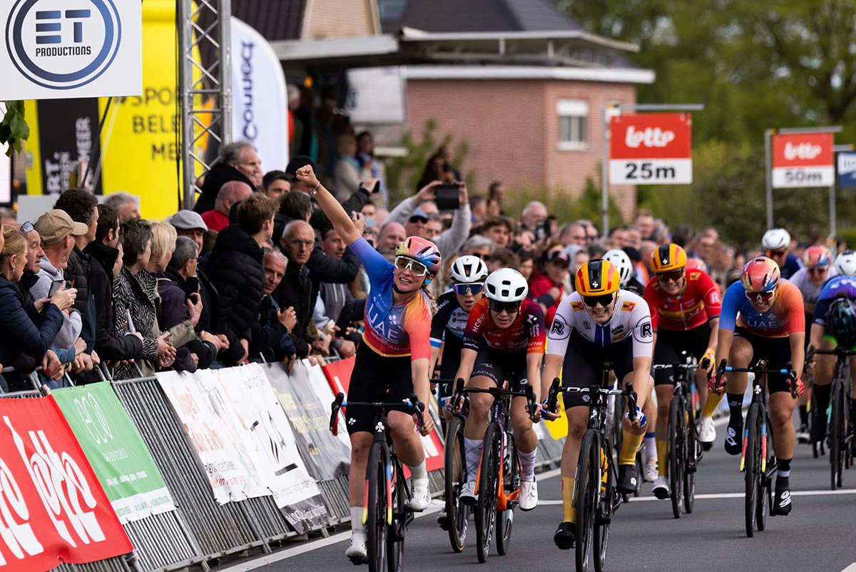 Chiara Consonni impõe-se ao sprint e vence GP Eco-Struct!