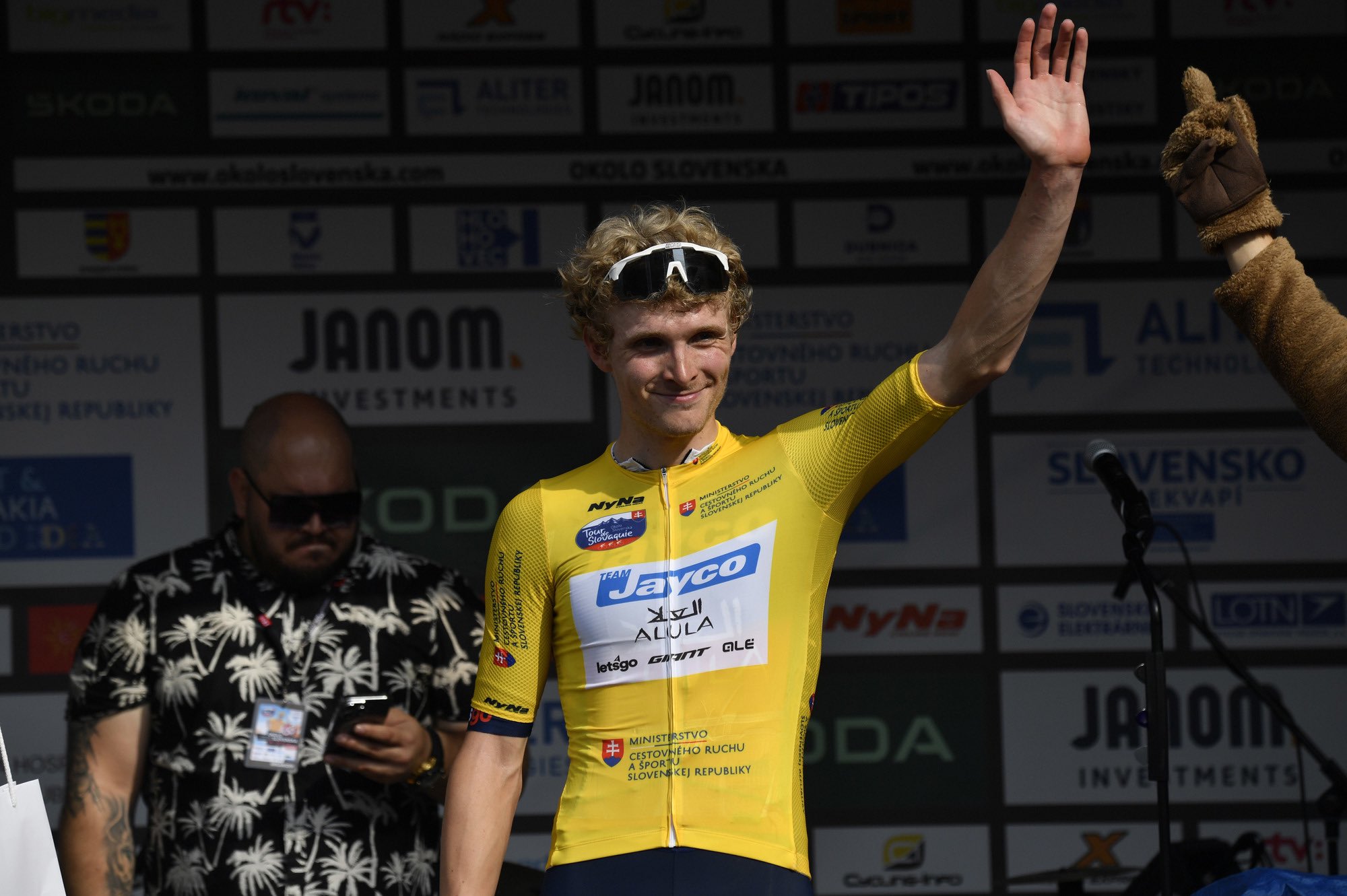 Anders Foldager é o novo camisola amarela da Okolo Slovenska (Foto: Sprint Cycling Agency)