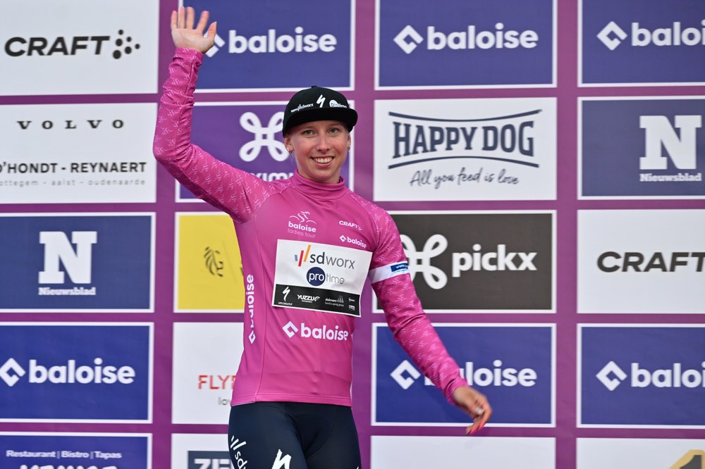 Lorena Wiebes é a primeira líder do Baloise Ladies Tour