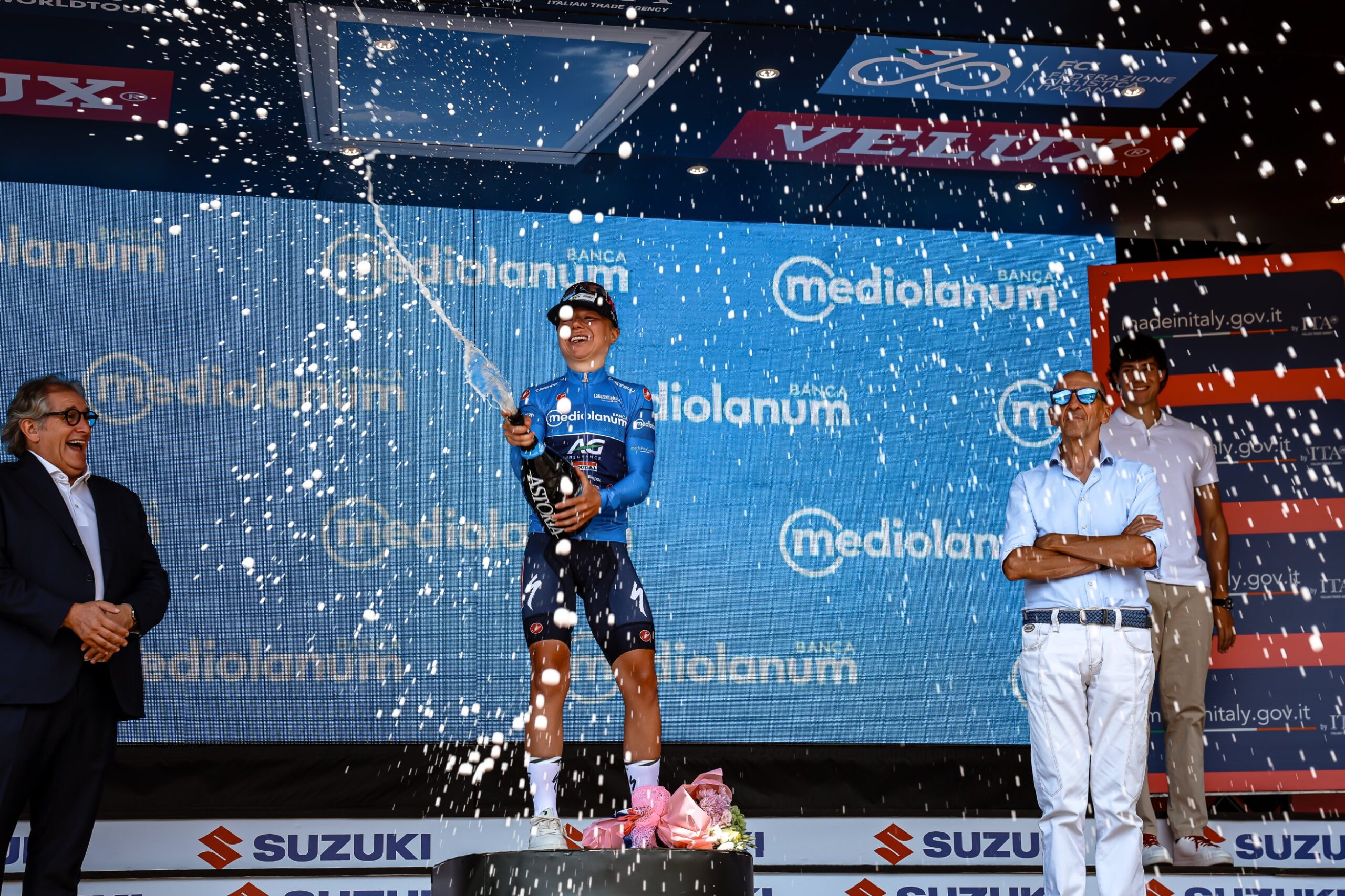 Justine Ghekiere conquistou a classificação da montanha (Foto: Giro d'Italia Women)