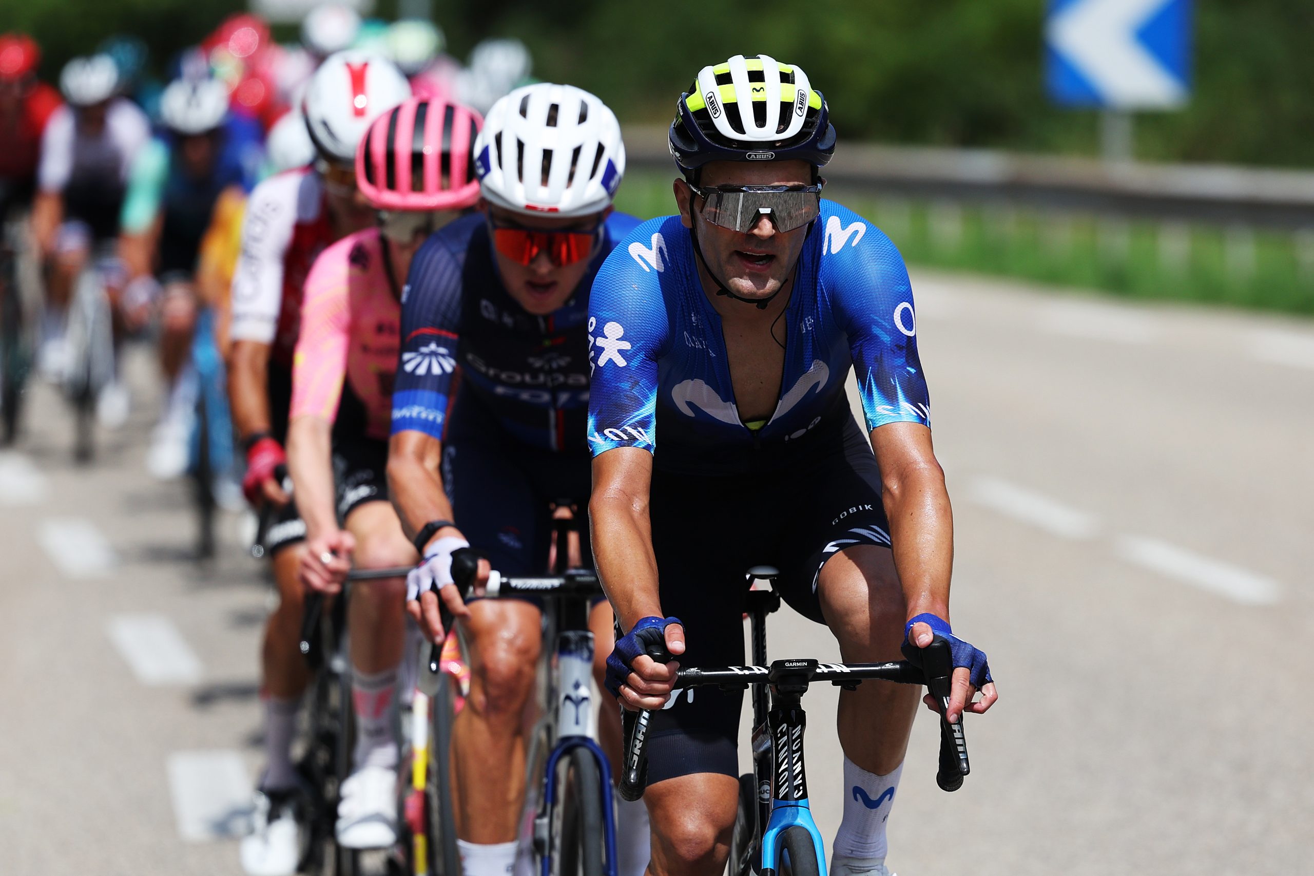 Rúben Guerreiro a comandar o pelotão na etapa final do Tour de l'Ain (Foto: Getty Images)