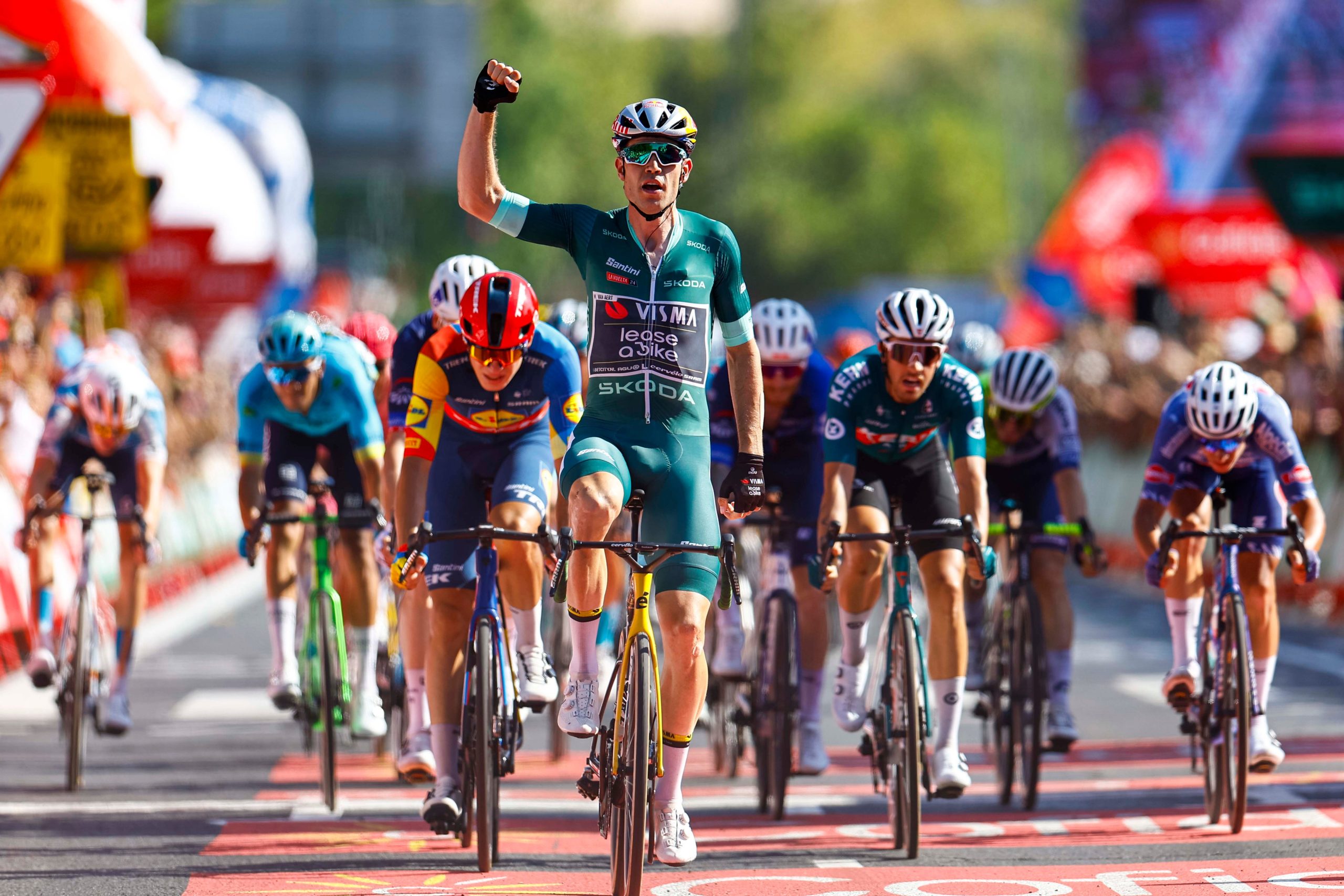 Wout Van Aert faz o “bis” na etapa 7 da La Vuelta a España!