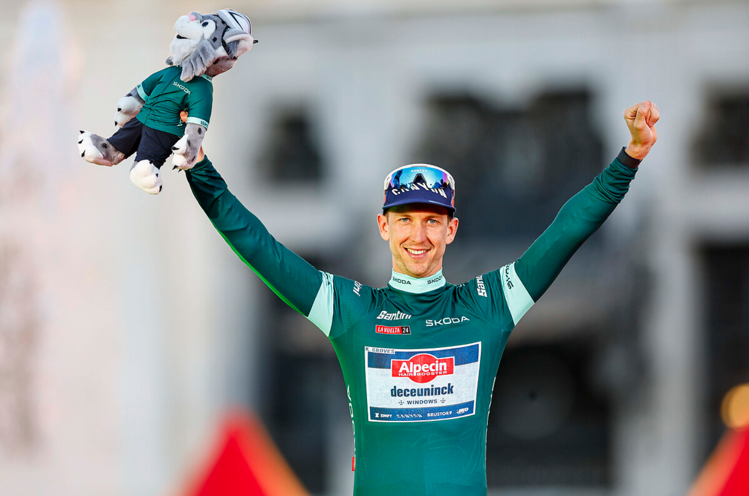 Kaden Groves conquistou pelo segundo ano consecutivo a classificação por pontos da La Vuelta (Foto: Sprint Cycling Agency)