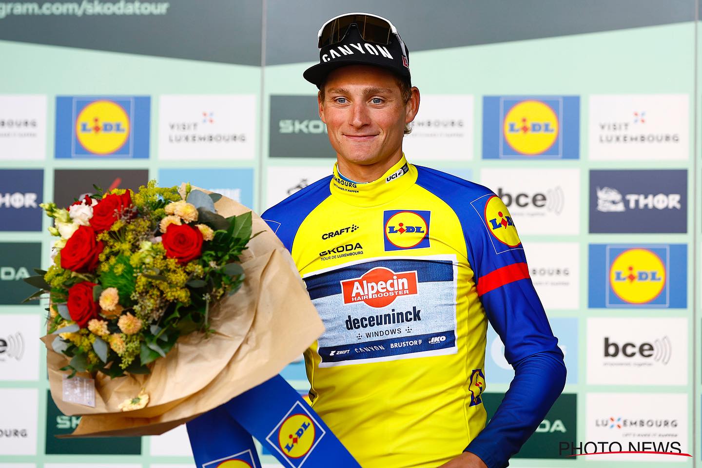 Mathieu Van der Poel é o primeiro camisola amarela do Tour de Luxembourg (Foto: PhotoNews)