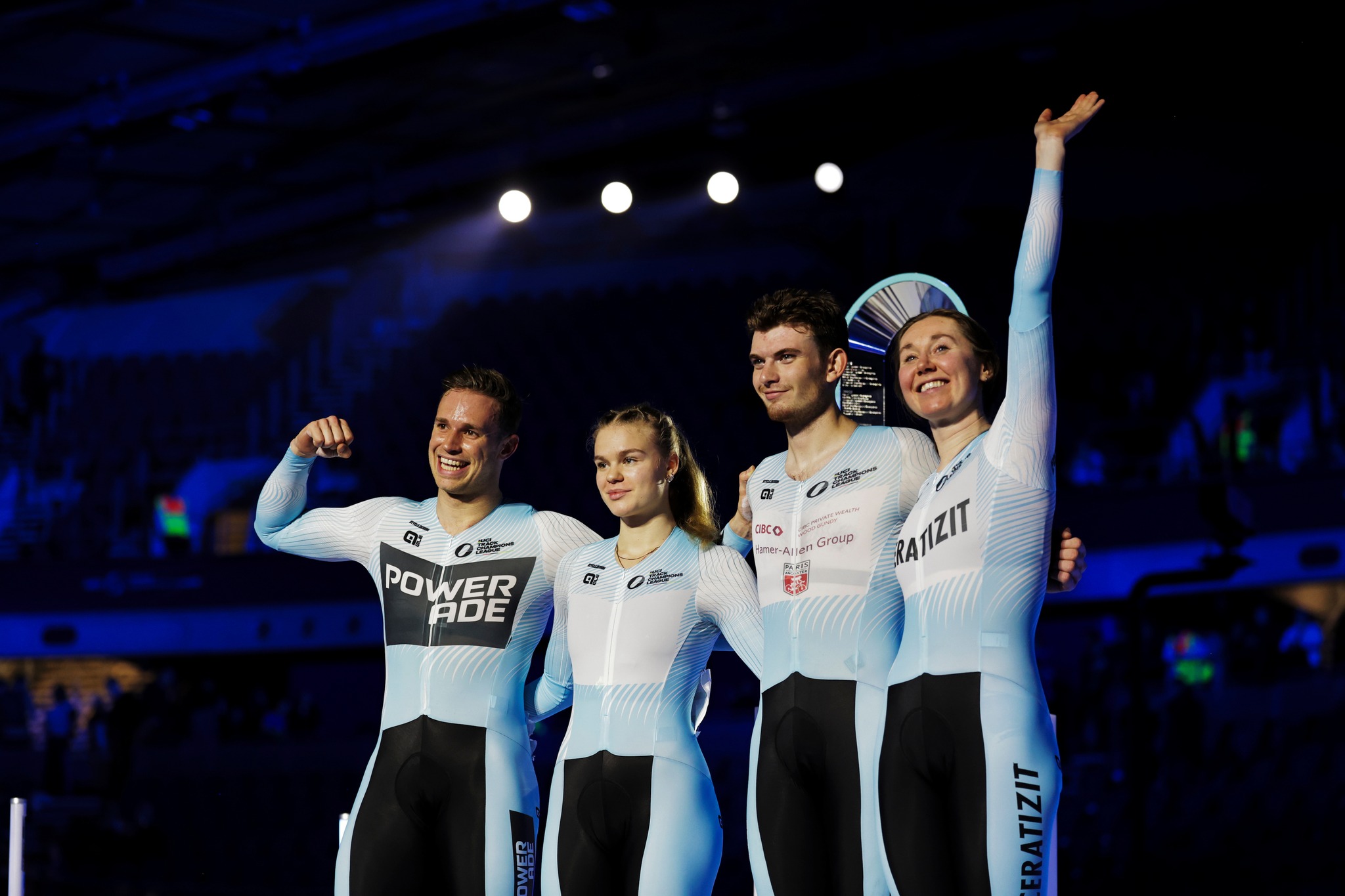 Harrie Lavreysen, Alina Lysenko, Dylan Bibic e Katie Archibald seguem líderes da Track Champions League