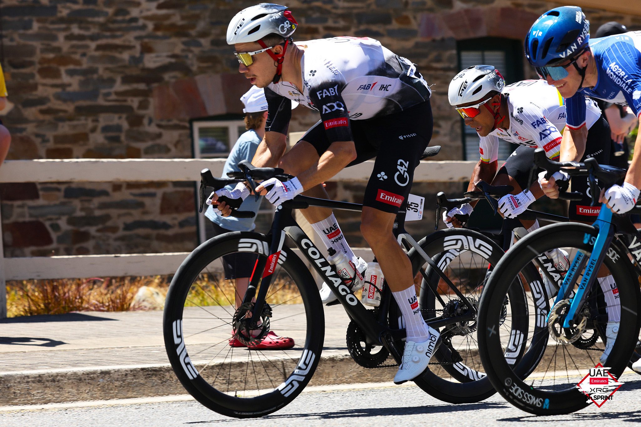 Rui Oliveira começou o ano com um top10 na etapa 1 do Tour Down Under (Foto: Sprint Cycling Agency)