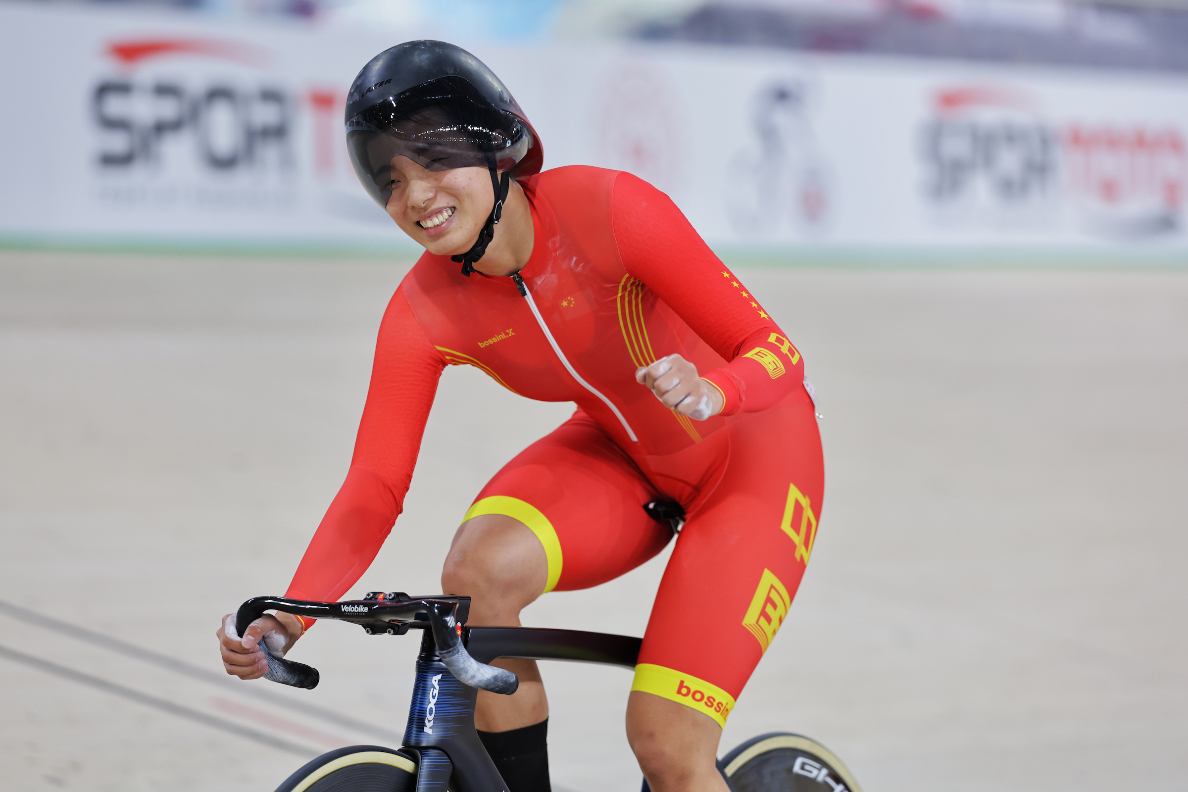 Liying Yuan foi a surpresa do dia 2 da Track Nations Cup de Konya (Foto: UCI)