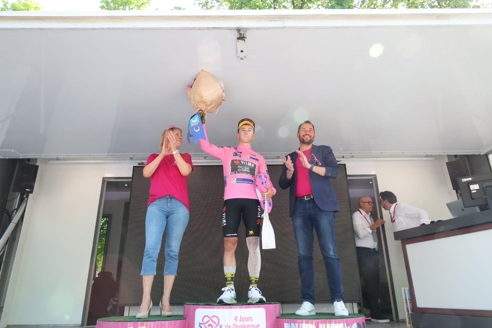 Axel Zingle é o primeiro camisola do 4 Jours de Dunkerque (Foto: Région Hauts-de-France)