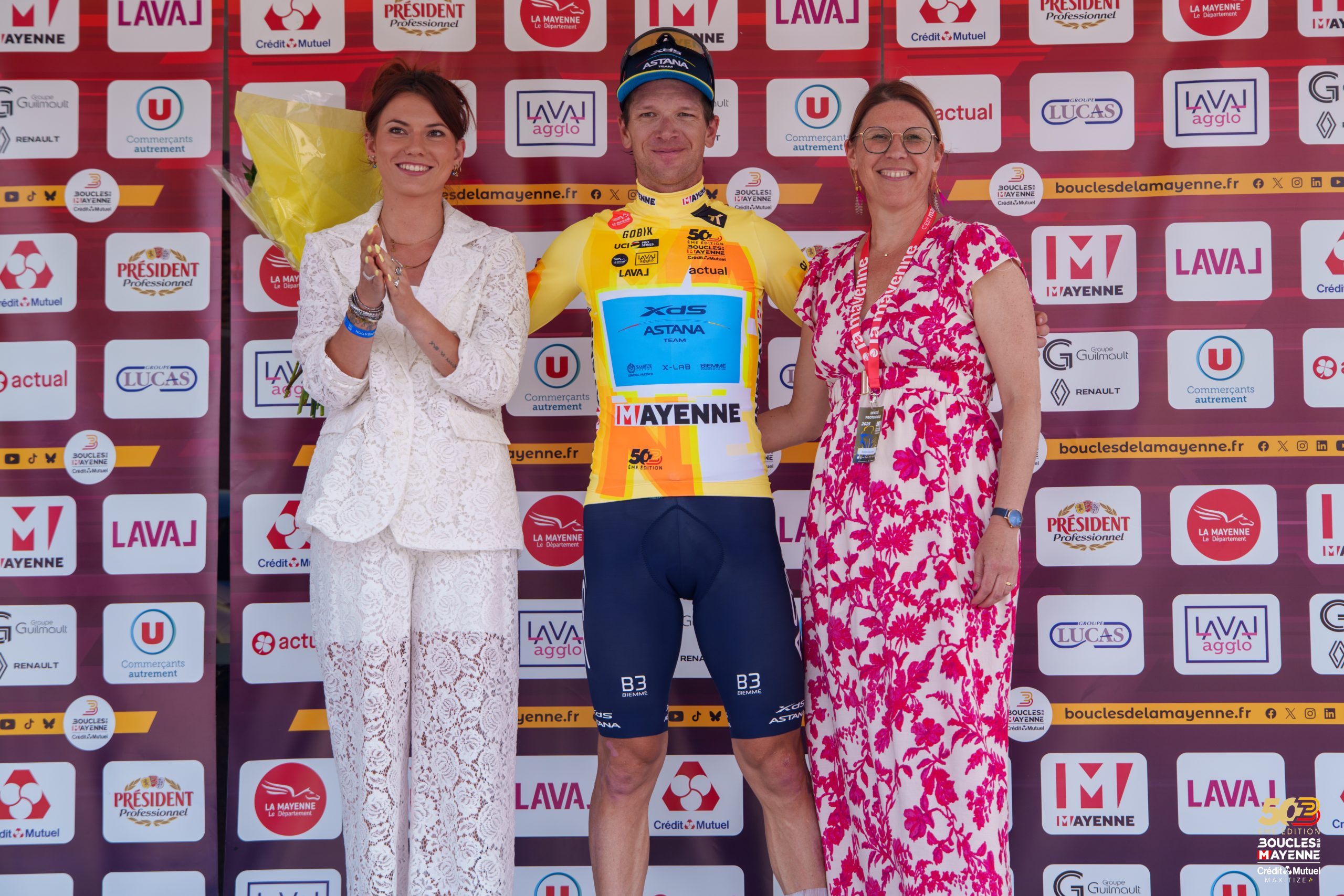 Aaron Gate é o novo camisola amarela da Boucles de la Mayenne (Foto: Boucles de la Mayenne)
