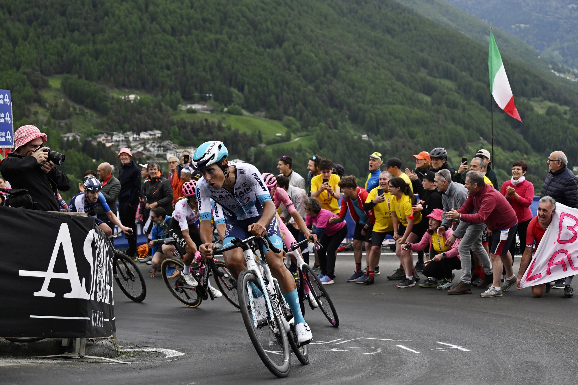 Afonso Eulálio foi uma das figuras da etapa 17 do Giro d'Italia (Foto: Sprint Cycling Agency)