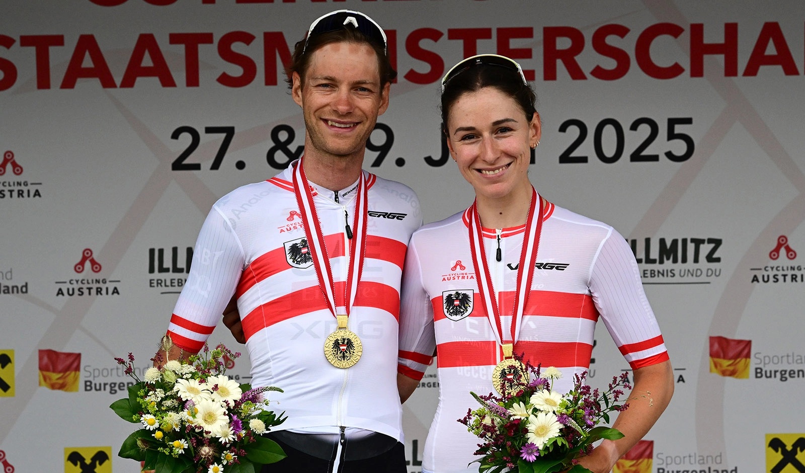 Felix Grosschartner e Christina Schweinberger são os novos Campeões Nacionais de contrarrelógio da Áustria (Foto: Cycling Austria)