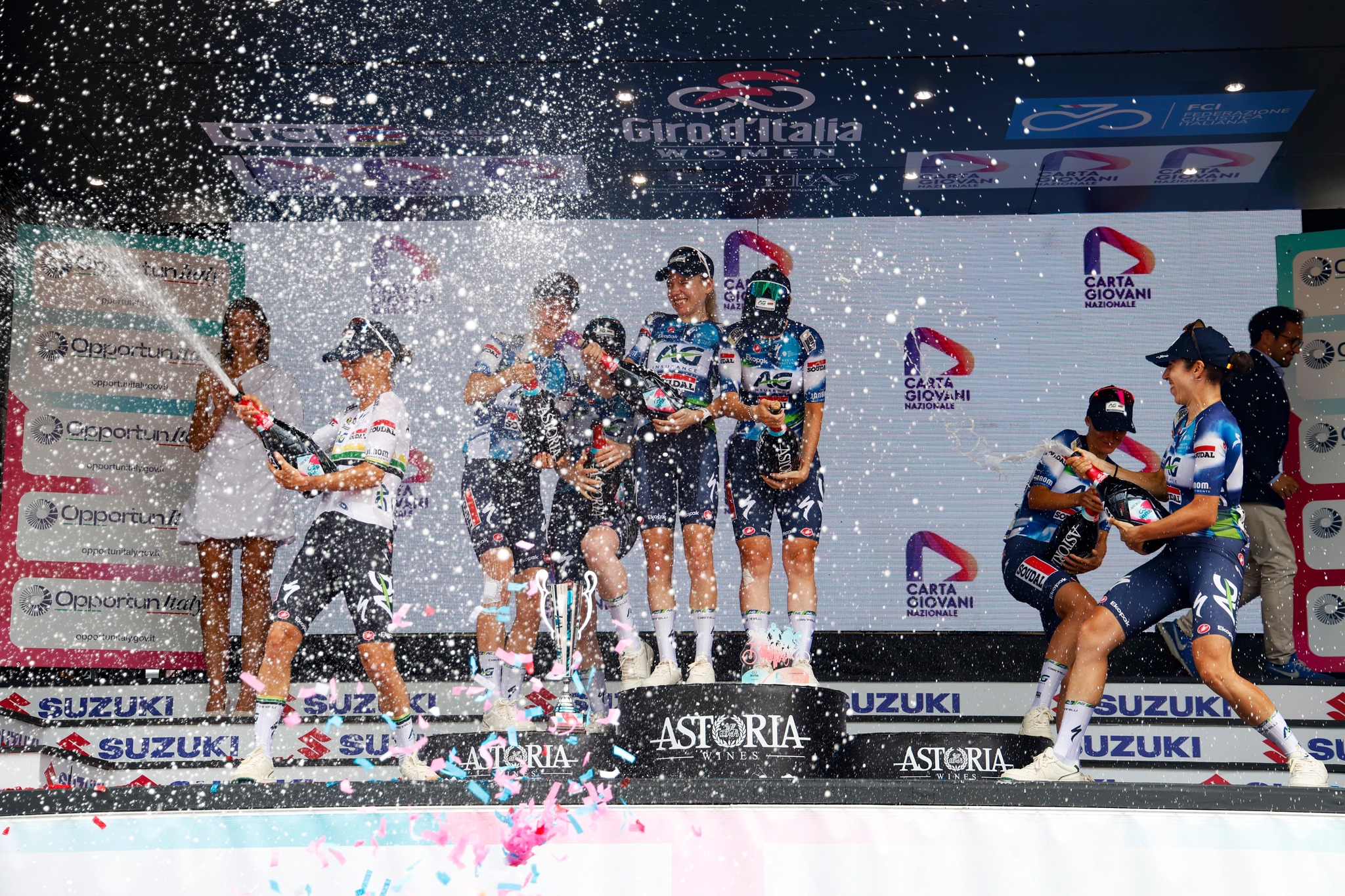 A AG Insurance-Soudal Team foi a melhor equipa do Giro d'Italia Women (Foto: SprintCyclingAgency)