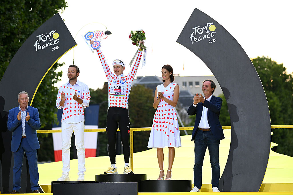 Tadej Pogacar conquistou também a camisola da montanha (Foto: Getty Images)