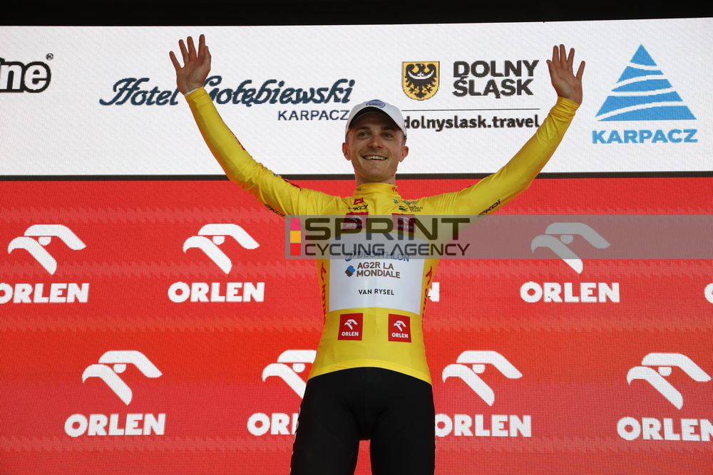 Paul Lapeira é o novo camisola amarela do Tour de Pologne (Foto: Alessandro Perrone/SprintCyclingAgency©2025)