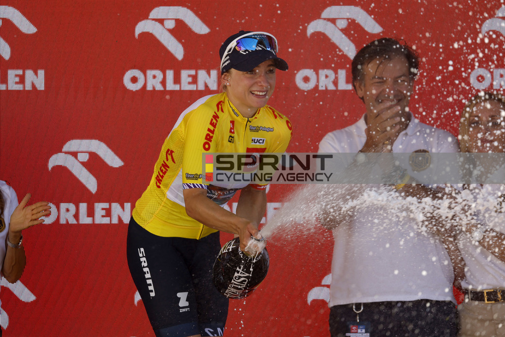 Chiara Consonni é a primeira camisola amarela do Tour de Pologne Women (Foto: Alessandro Perrone/SprintCyclingAgency©2025)