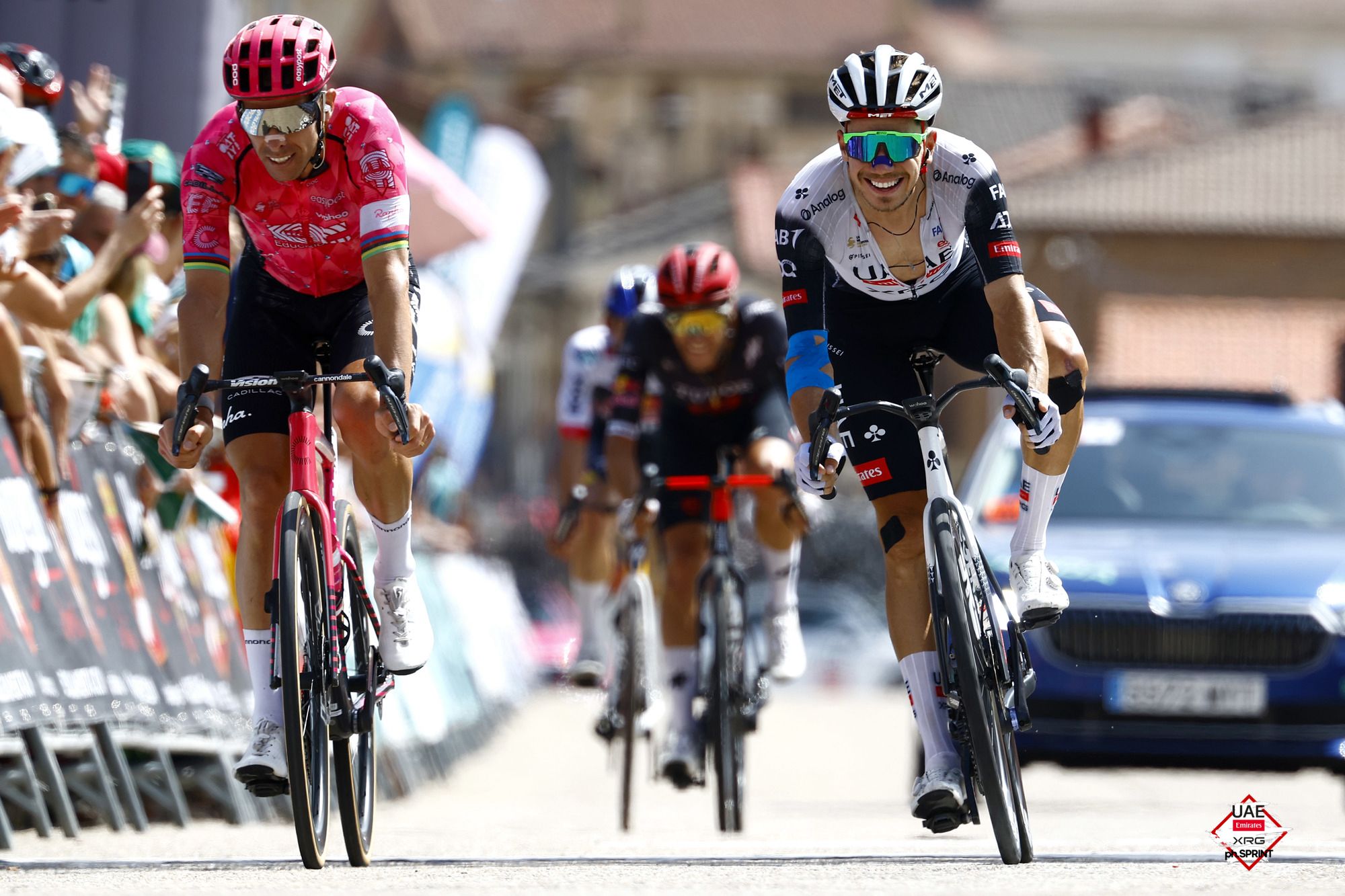 Rui Costa e Rui Oliveira terminaram no pódio da etapa 4 da Vuelta a Burgos