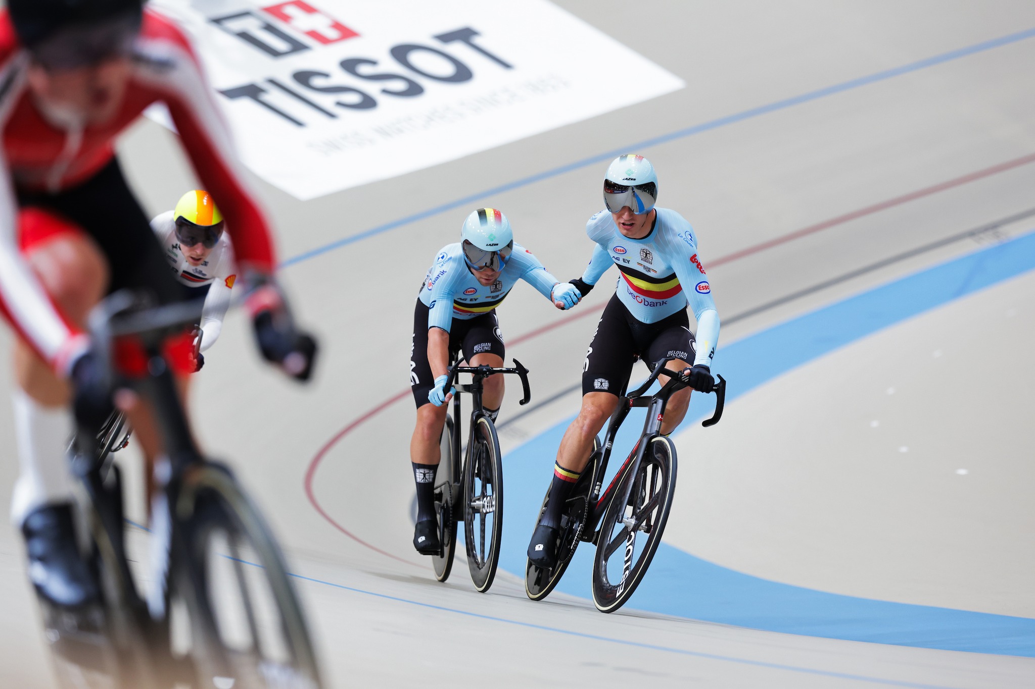 Fabio van den Bossche e Lindsay de Vylder conseguiram finalmente o Título Mundial no Madison (Foto: UCI)