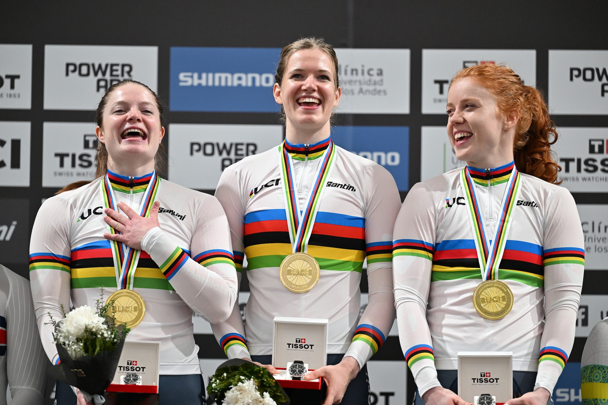 Steffie van der Peet, Kimberly Kalee e Hetty van de Wouw fizeram história nos Campeonatos do Mundo em Santiago (Foto: UCI)