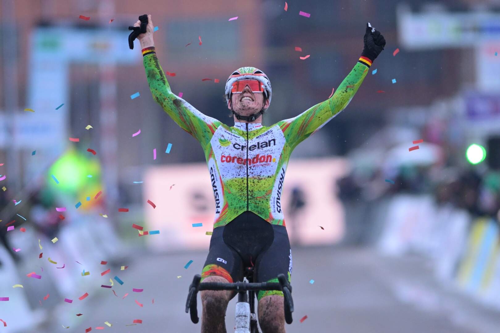 Marion Norbert Riberolle regressou aos triunfos nos Campeonatos Nacionais de Ciclocrosse da Bélgica (Foto: BELGA)