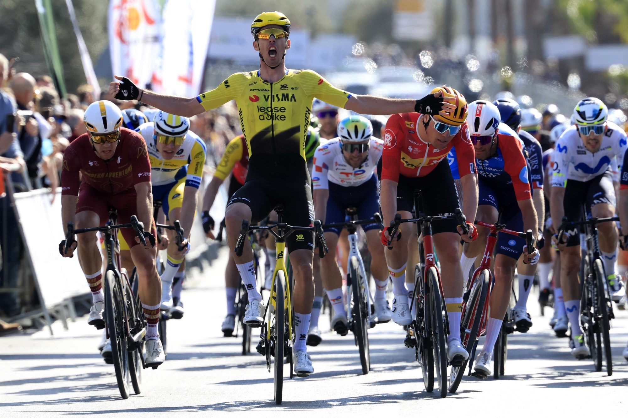 Christophe Laporte triunfa em Pizarra e é o primeiro líder da Vuelta a Andalucía!