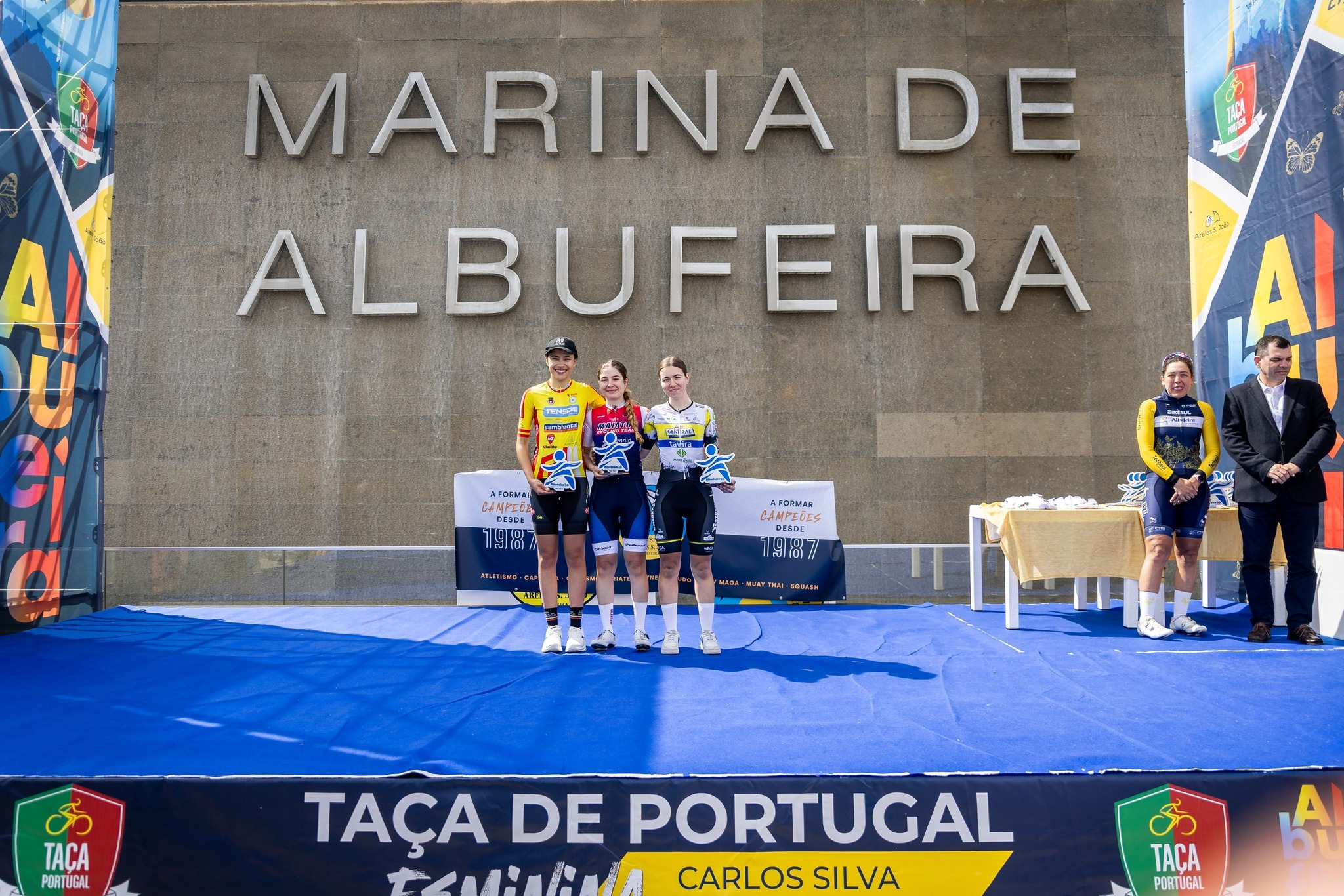 O pódio Júnior com Marta Esteves, Ana Bueno e Eva Emídio