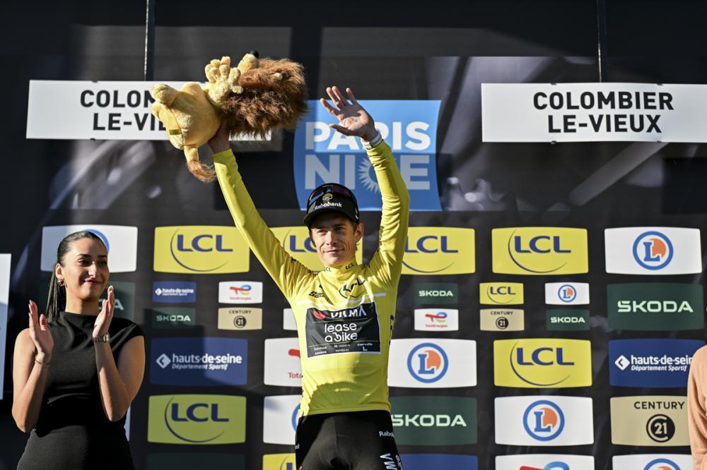 Jonas Vingegaard segue o camisola amarela do Paris-Nice