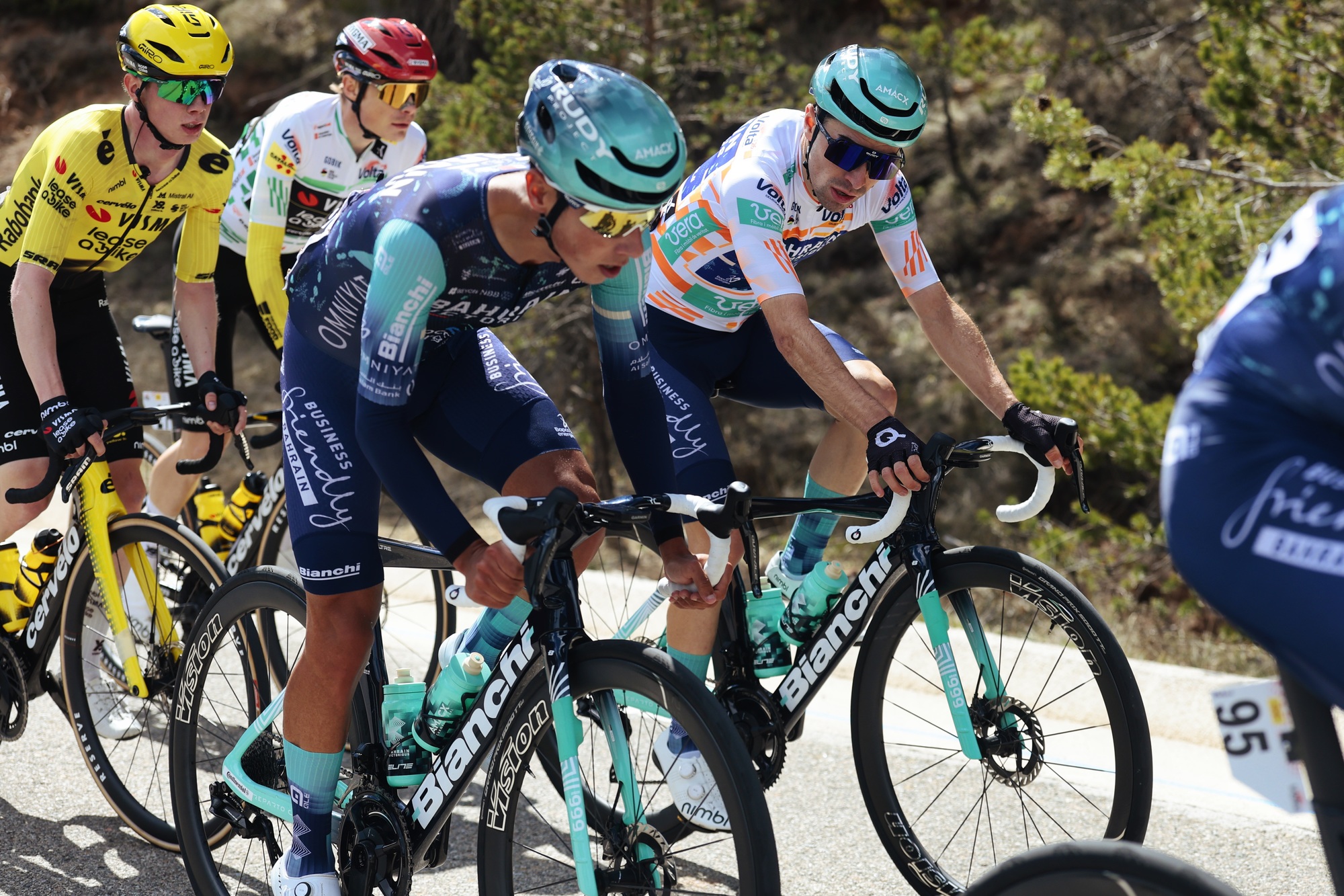 Afonso Eulálio foi uma das figuras da etapa 6 da Volta Catalunya (Foto: SprintCyclingAgency)