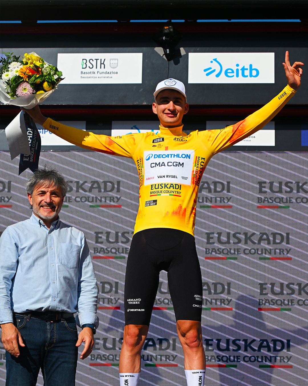 Paul Seixas é o primeiro camisola amarela da Itzulia Basque Country (Foto: Getty Images)
