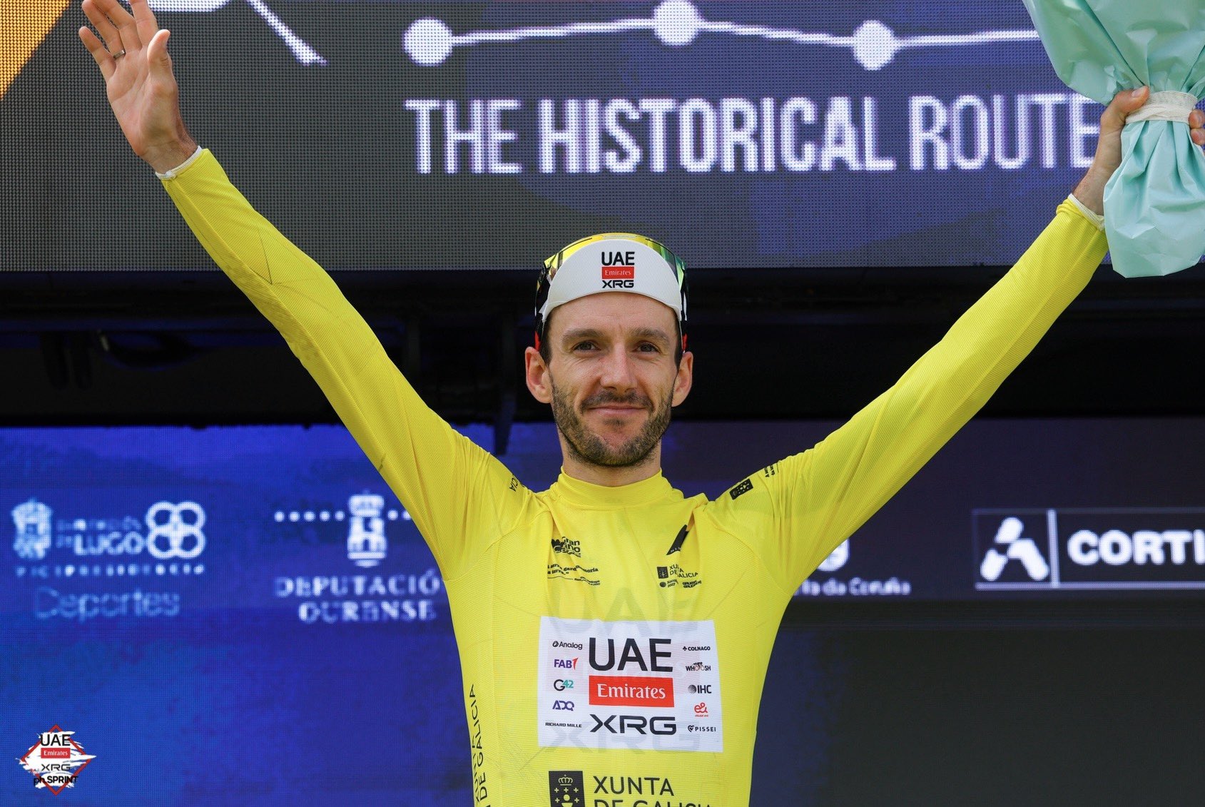 Adam Yates é o novo camisola amarela d'O Gran Camiño (Foto: SprintCyclingAgency)