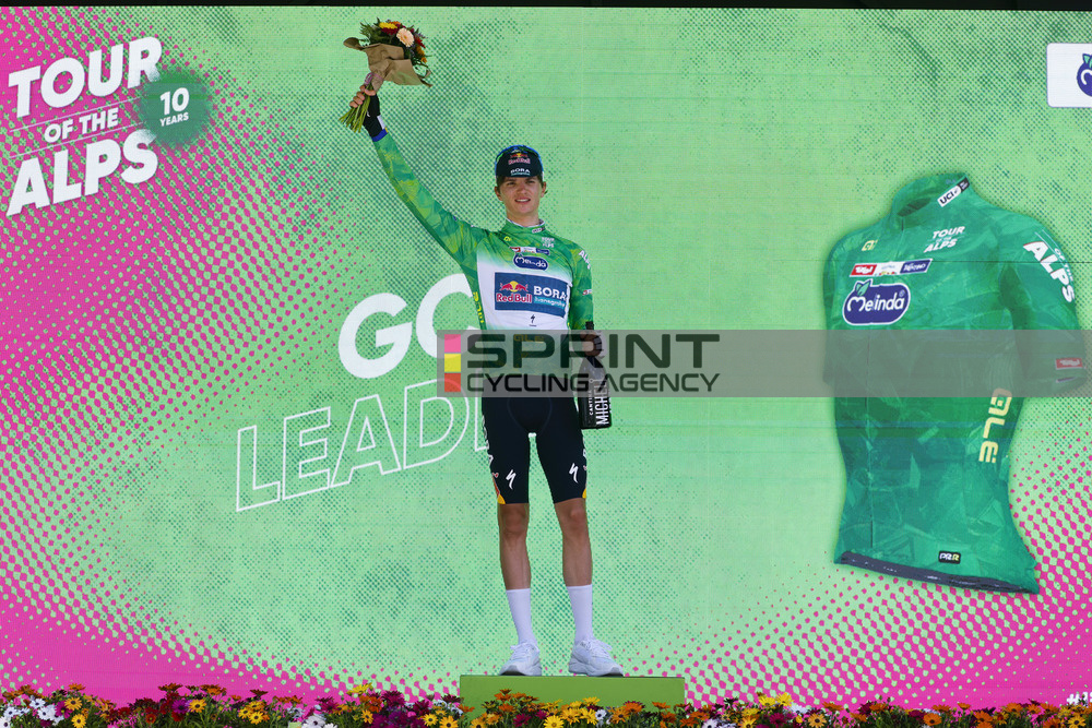 Giulio Pellizzari é o novo camisola verde do Tour of the Alps (Foto: Massimo Fulgenzi/SprintCyclingAgency©2026)