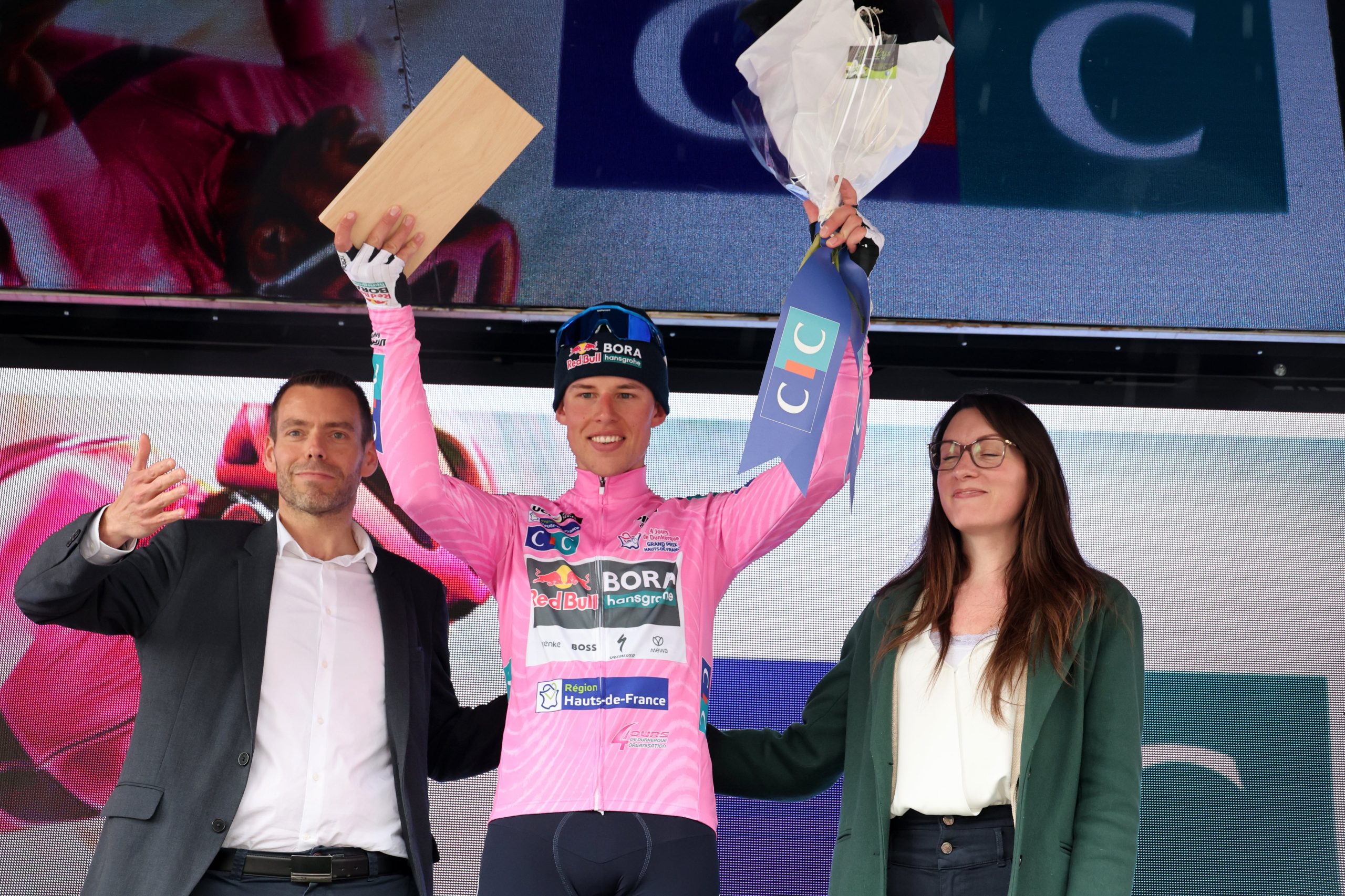 Laurence Pithie é o primeiro camisola rosa do 4 Jours de Dunkerque