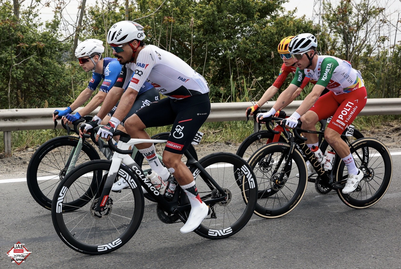 António Morgado vai envergar a camisola branca por empréstimo na próxima etapa do Giro d'Italia (Foto: SprintCyclingAgency)