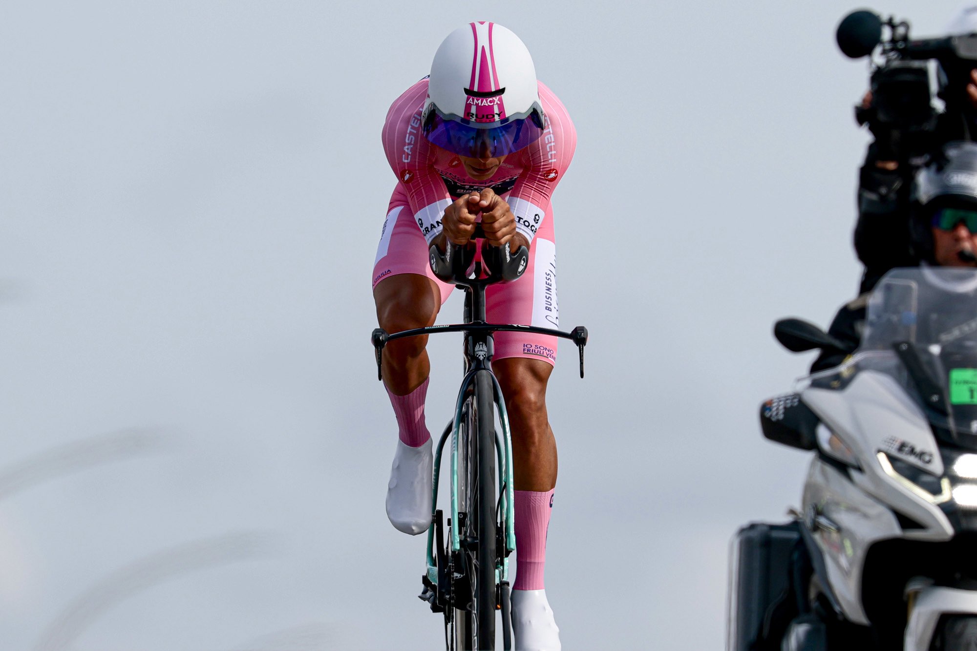 Afonso Eulálio no contrarrelógio do Giro d'Italia (Foto: SprintCyclingAgency)
