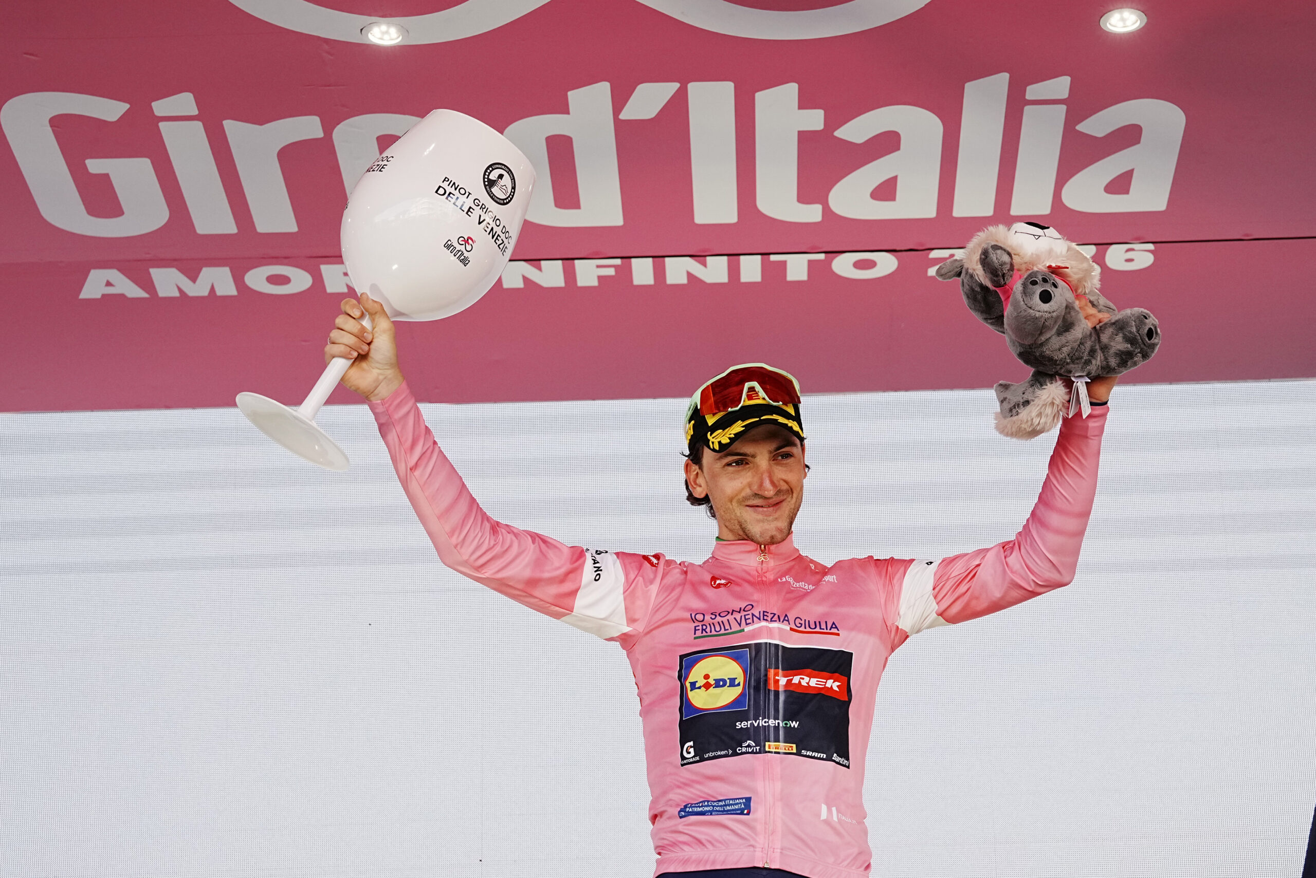 Giulio Ciccone é o novo Maglia Rosa do Giro d'Italia (Foto: Giro d'Italia)