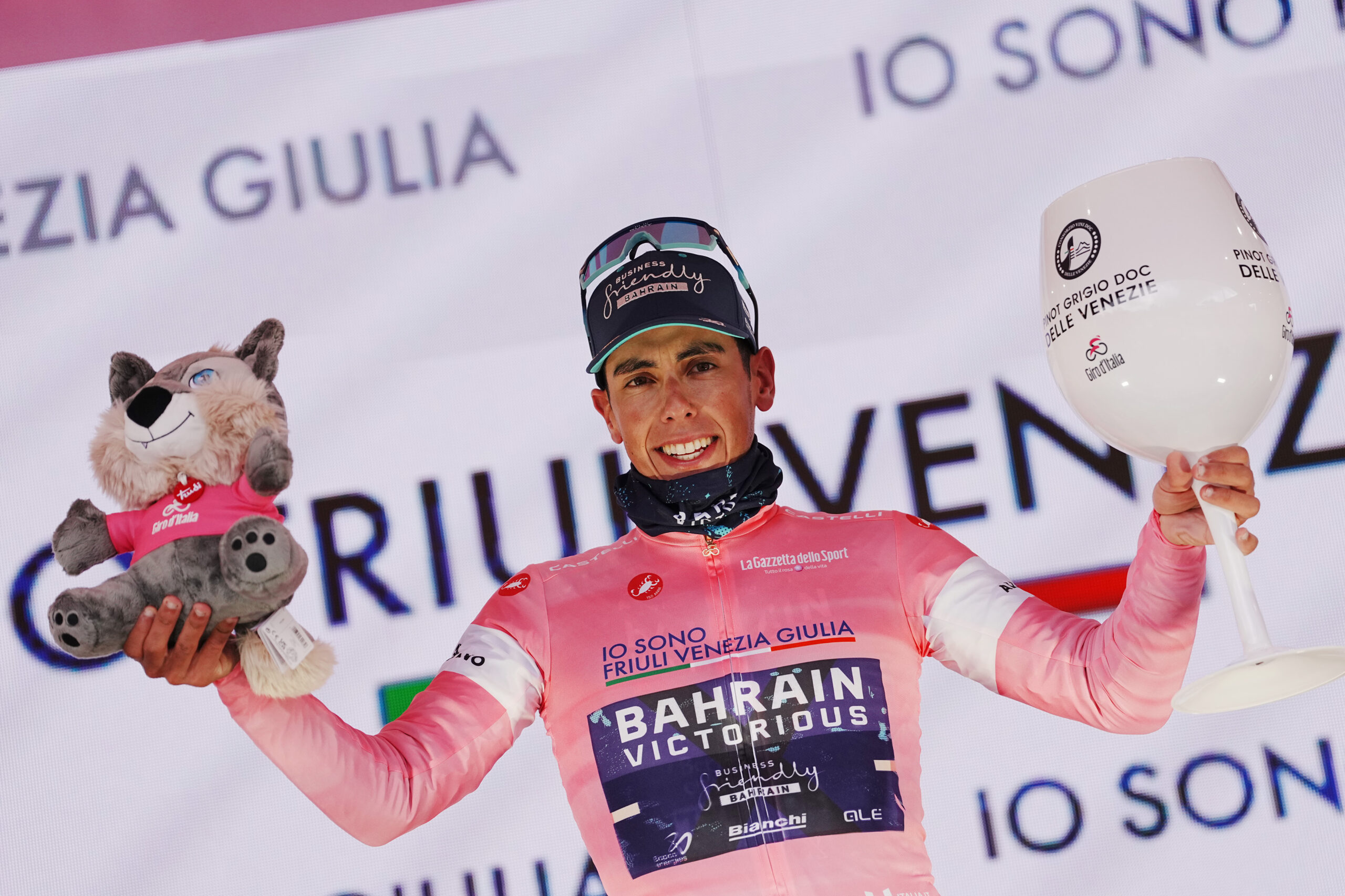 Afonso Eulálio é o novo Maglia Rosa do Giro d'Italia (Foto: Giro d'Italia)