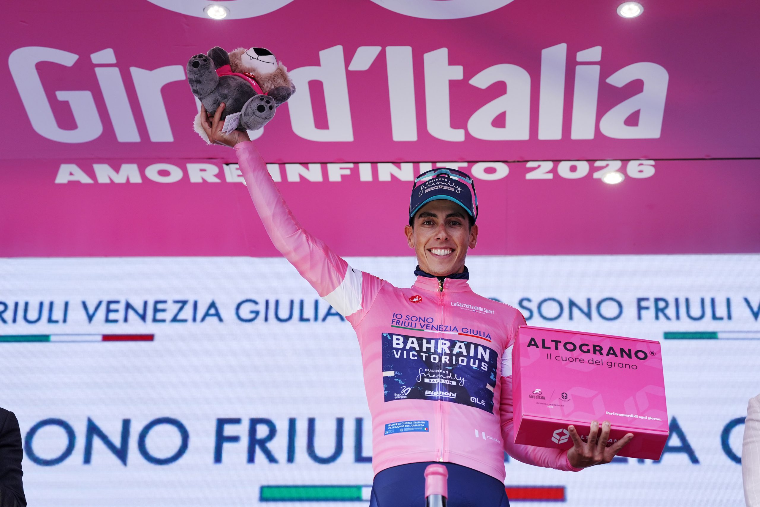 Afonso Eulálio segue o Maglia Rosa do Giro d'Italia