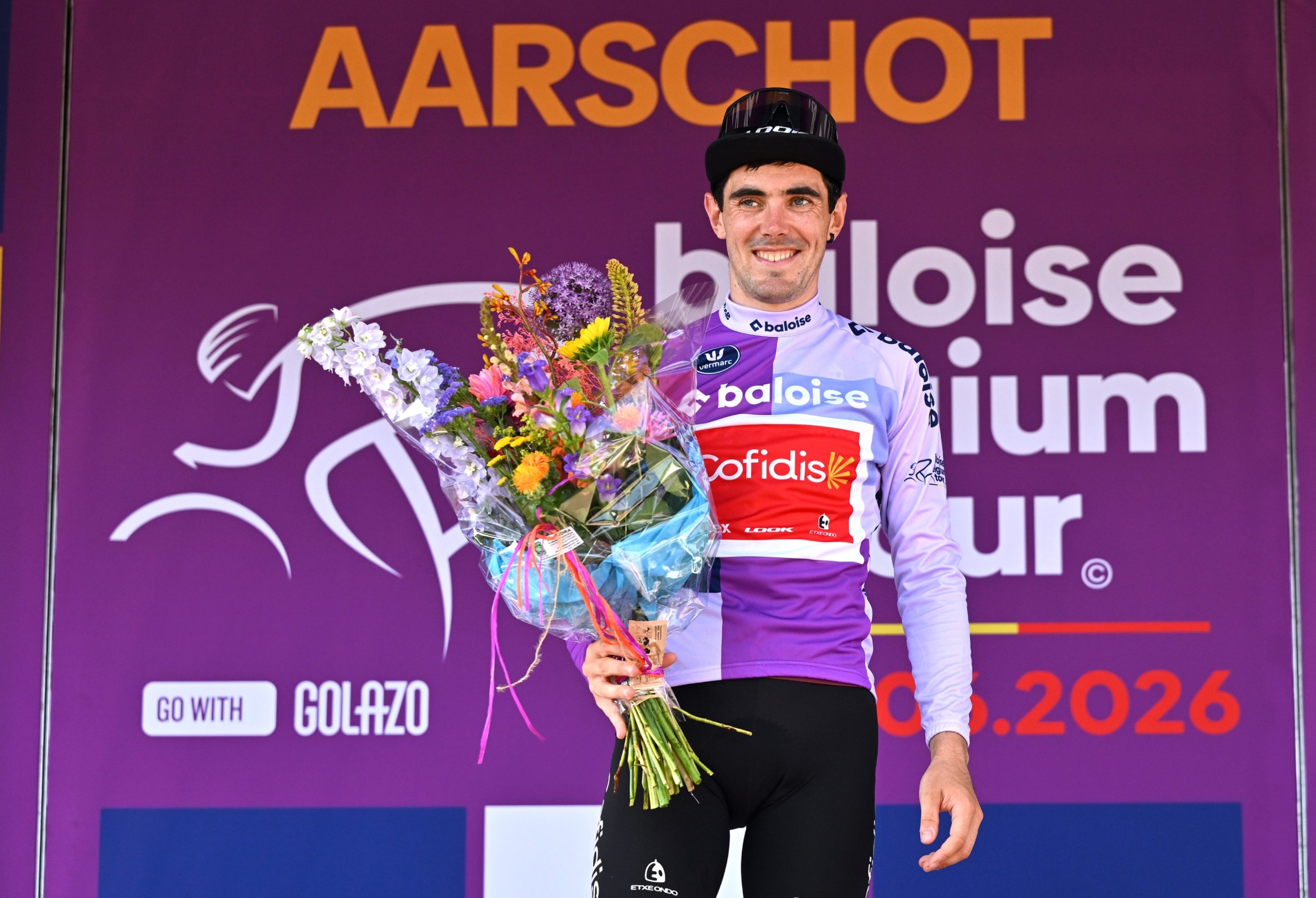 Alex Aranburu segue o camisola roxa do Baloise Belgium Tour