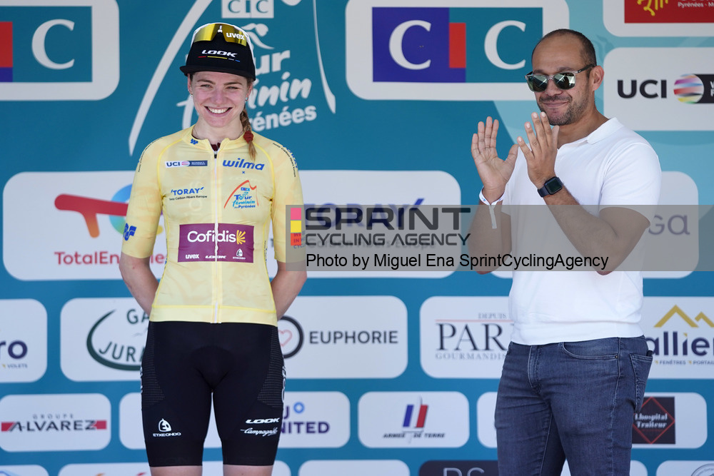 Martina Alzini é a primeira camisola amarela do CIC - Tour Féminin des Pyrénées
