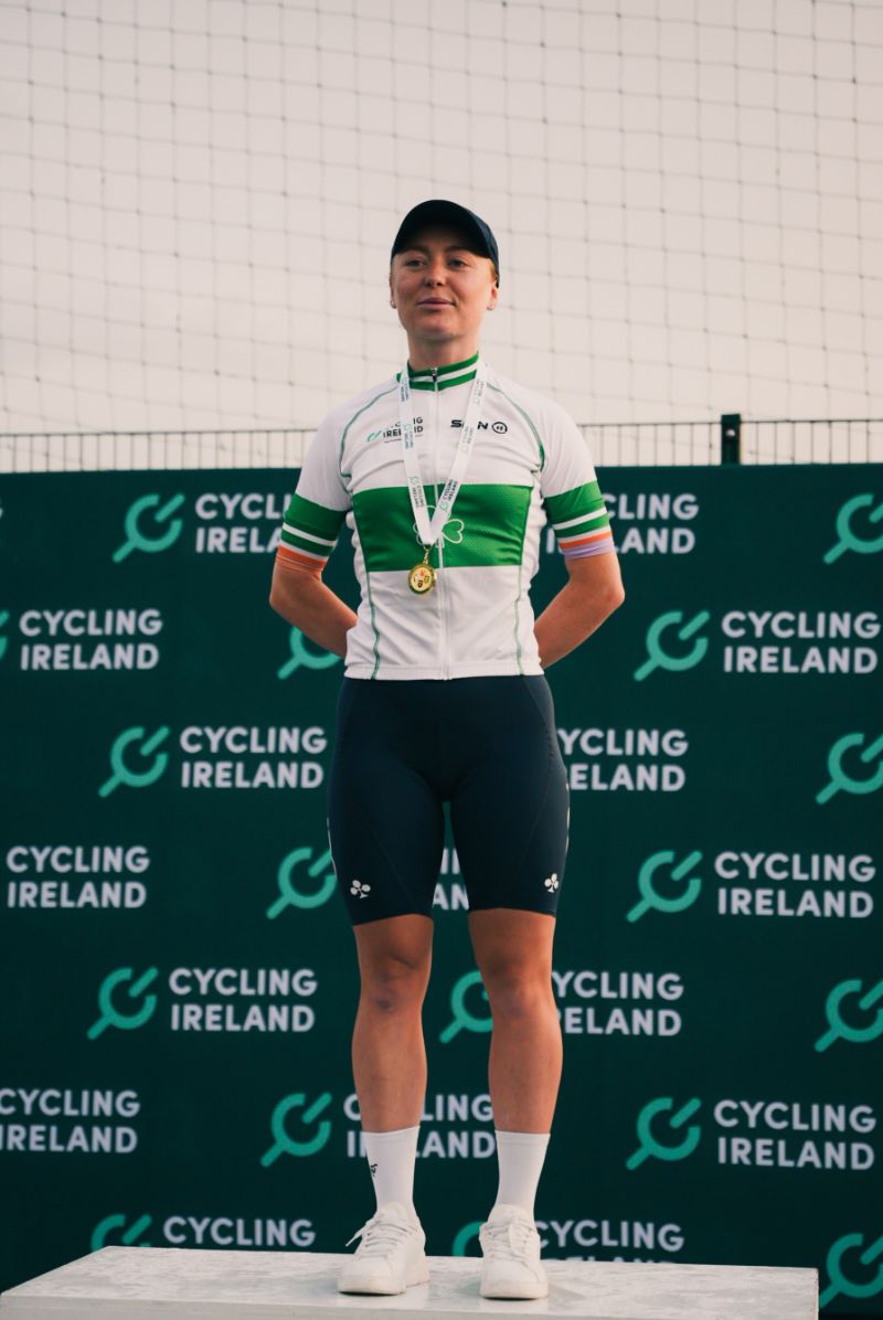 Lara Gillespie é pela 1ª vez Campeã Nacional de contrarrelógio da Irlanda em elites (Foto: Cycling Ireland)