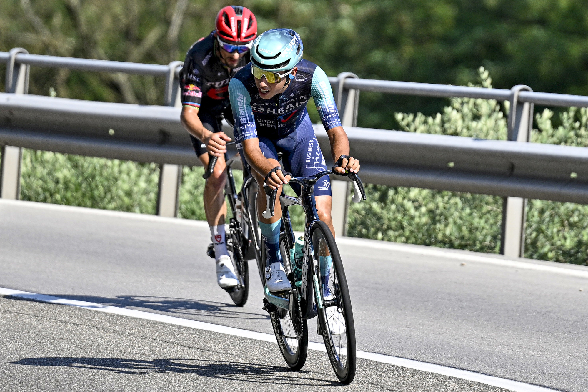 Afonso Eulálio mostrou-se na fuga na etapa 2 do Tour de Suisse (Foto: SprintCyclingAgency)