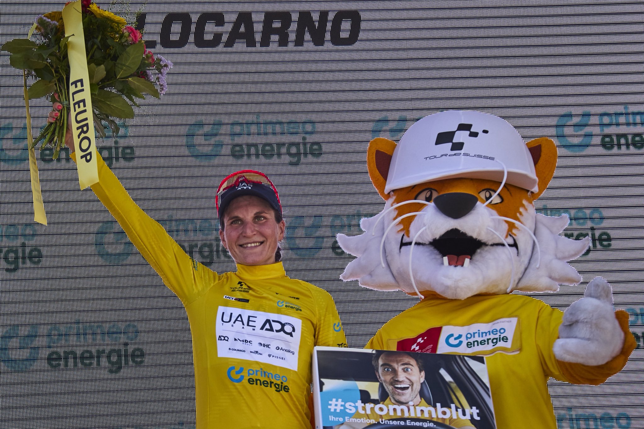 Elisa Longo Borghini é a nova camisola amarela do Tour de Suisse Women (Foto: Tom Peeters)
