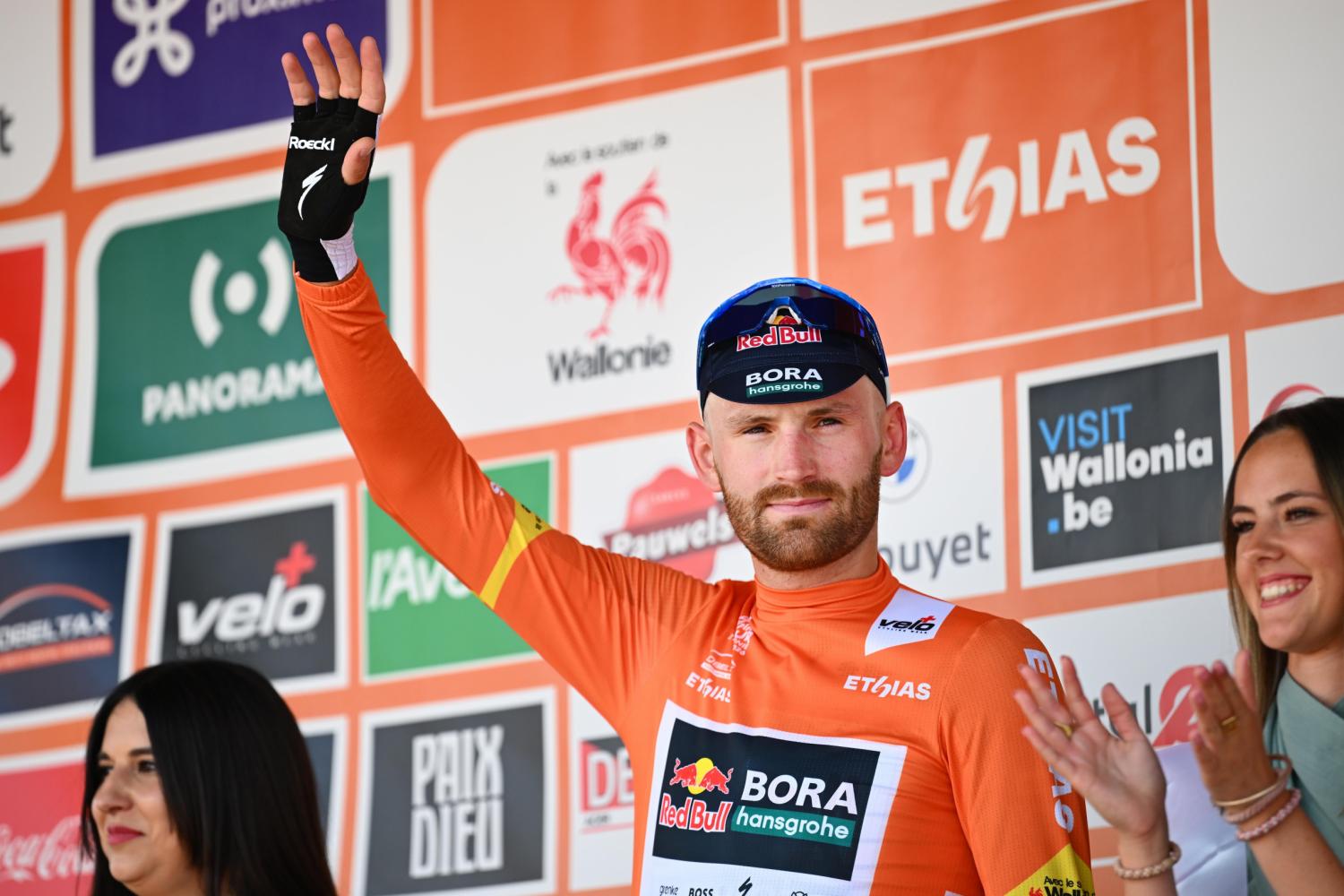 Jordi Meeus é o primeiro camisola laranja do Tour de Wallonie (Foto: Photo News)