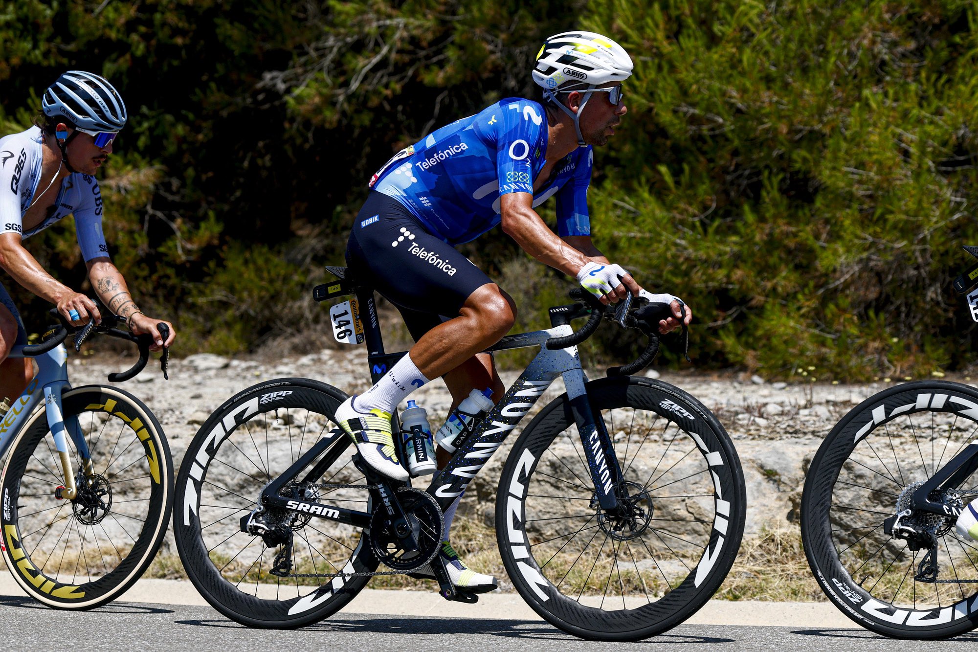 Nelson Oliveira mostrou-se na fuga do dia na etapa 3 do Tour de France (Foto: SprintCyclingAgenc)