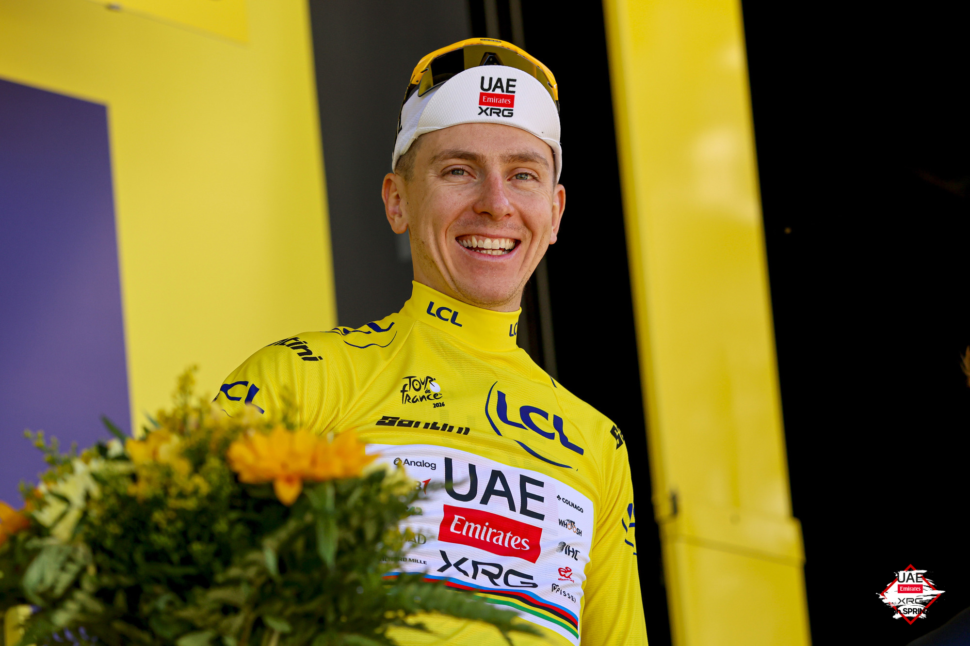 Tadej Pogacar é o novo camisola amarela do Tour de France (Foto: SprintCyclingAgency)