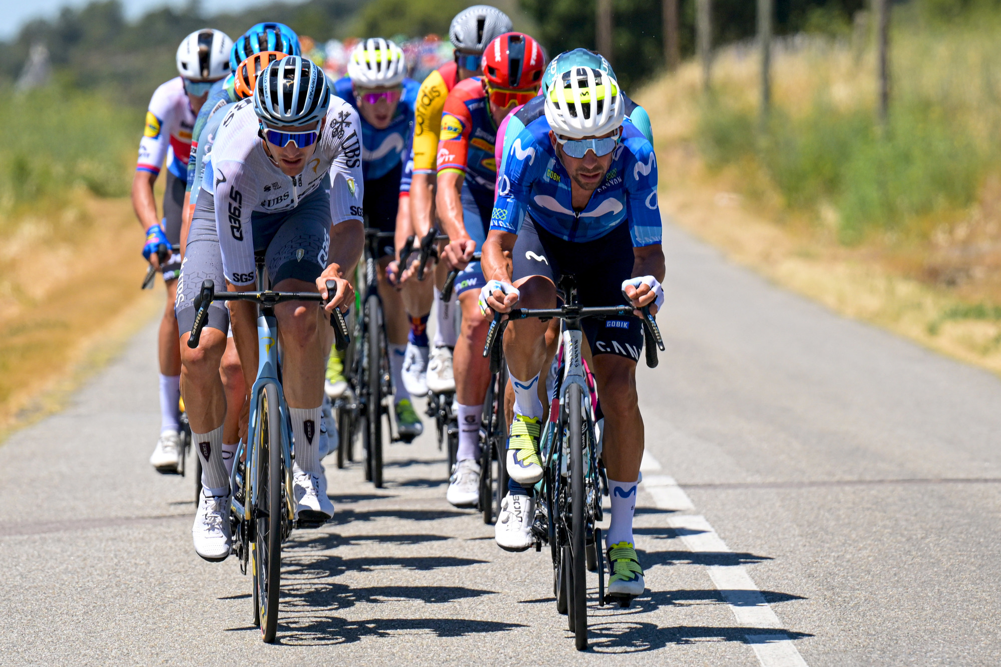 Nelson Oliveira mostrou-se novamente na fuga do dia (Foto: SprintCyclingAgency)